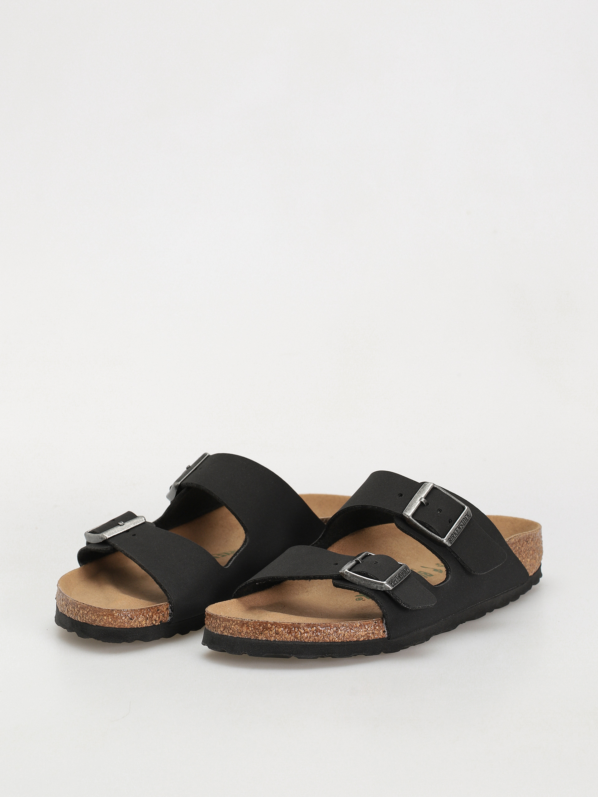 Birkenstock Arizona Birko Flor Nubuck Narrow Wmn Flip-flops (black)