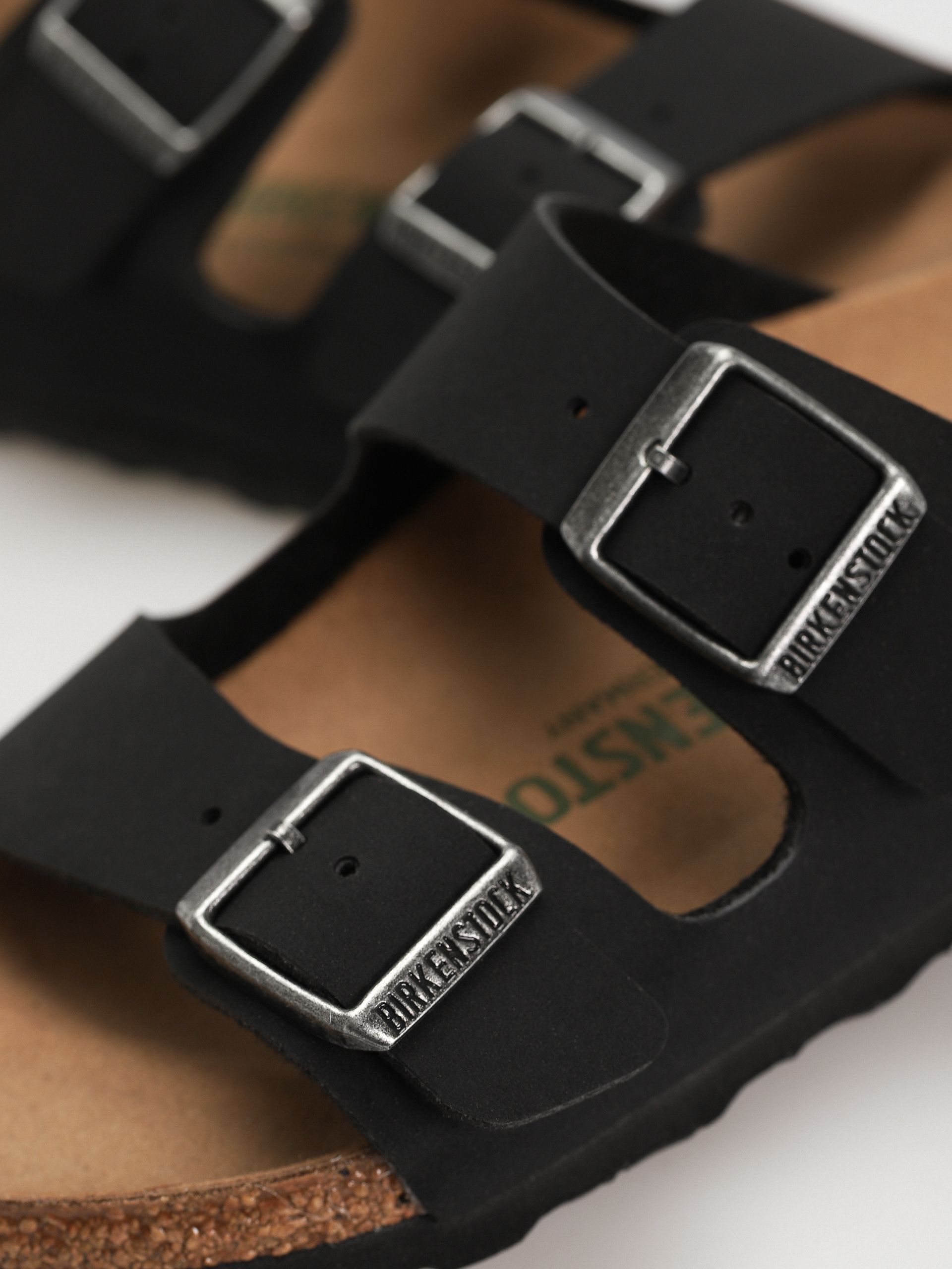 Birkenstock Arizona Birko Flor Nubuck Narrow Wmn Flip-flops (black)