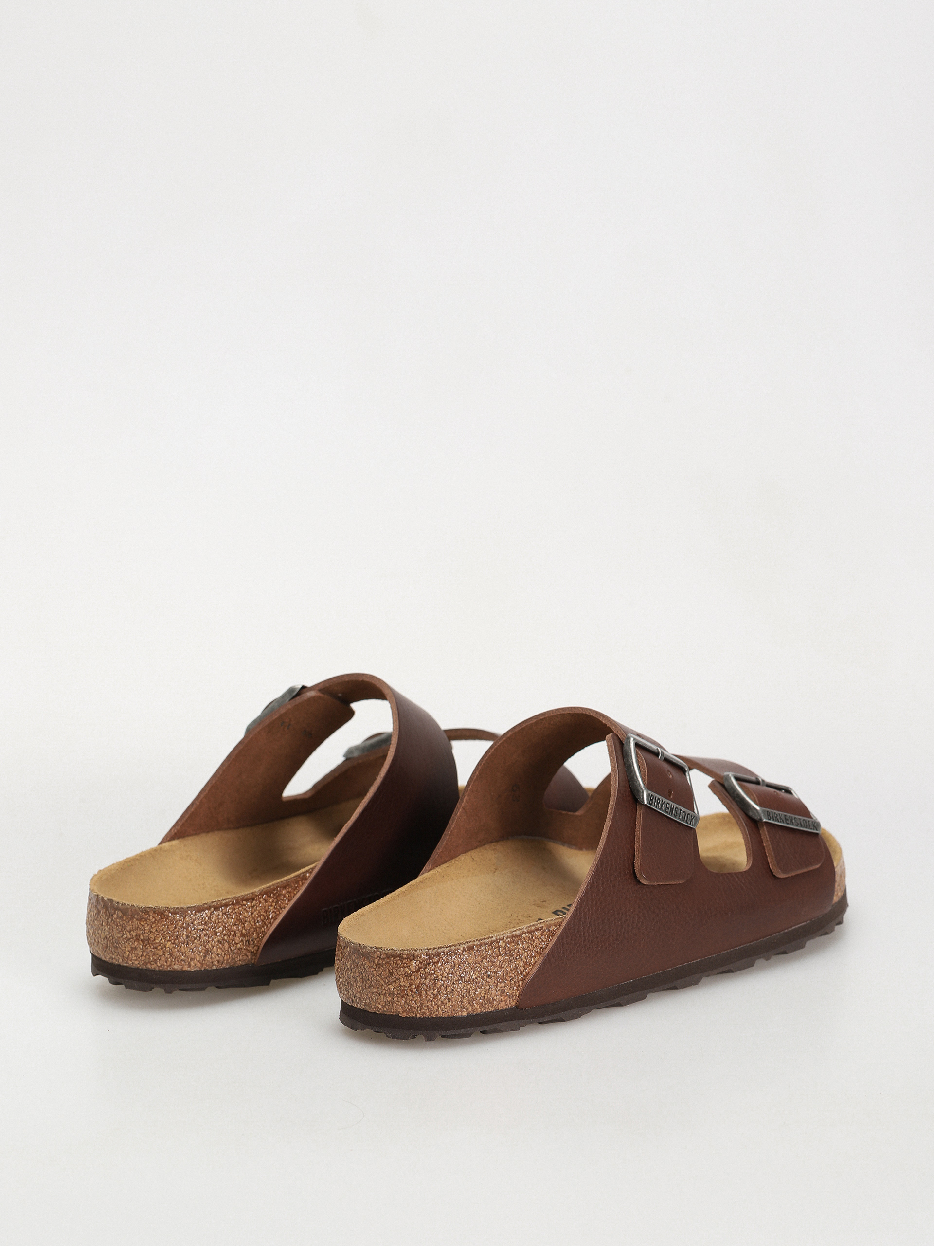 Birkenstock Arizona Grip Natural Leather Regular Flip-flops (vintage wood roast)