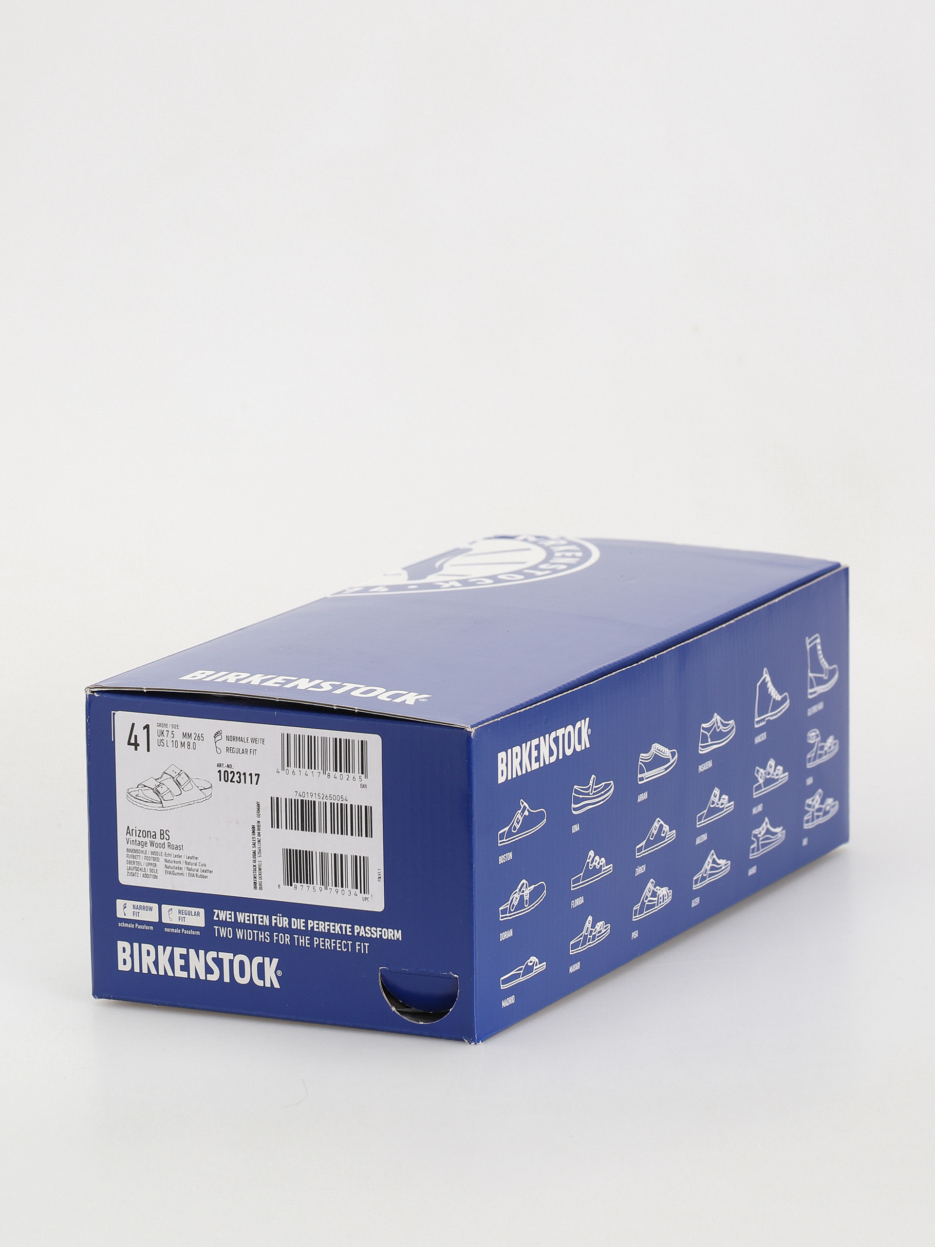 Birkenstock Arizona Grip Natural Leather Regular Flip Flops (vintage wood roast)