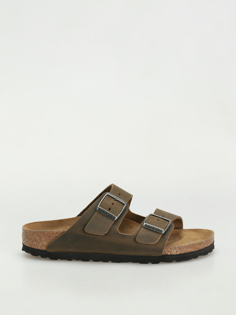 Birkenstock Arizona Oiled Leather Narrow Wmn Flip Flops (faded khaki)