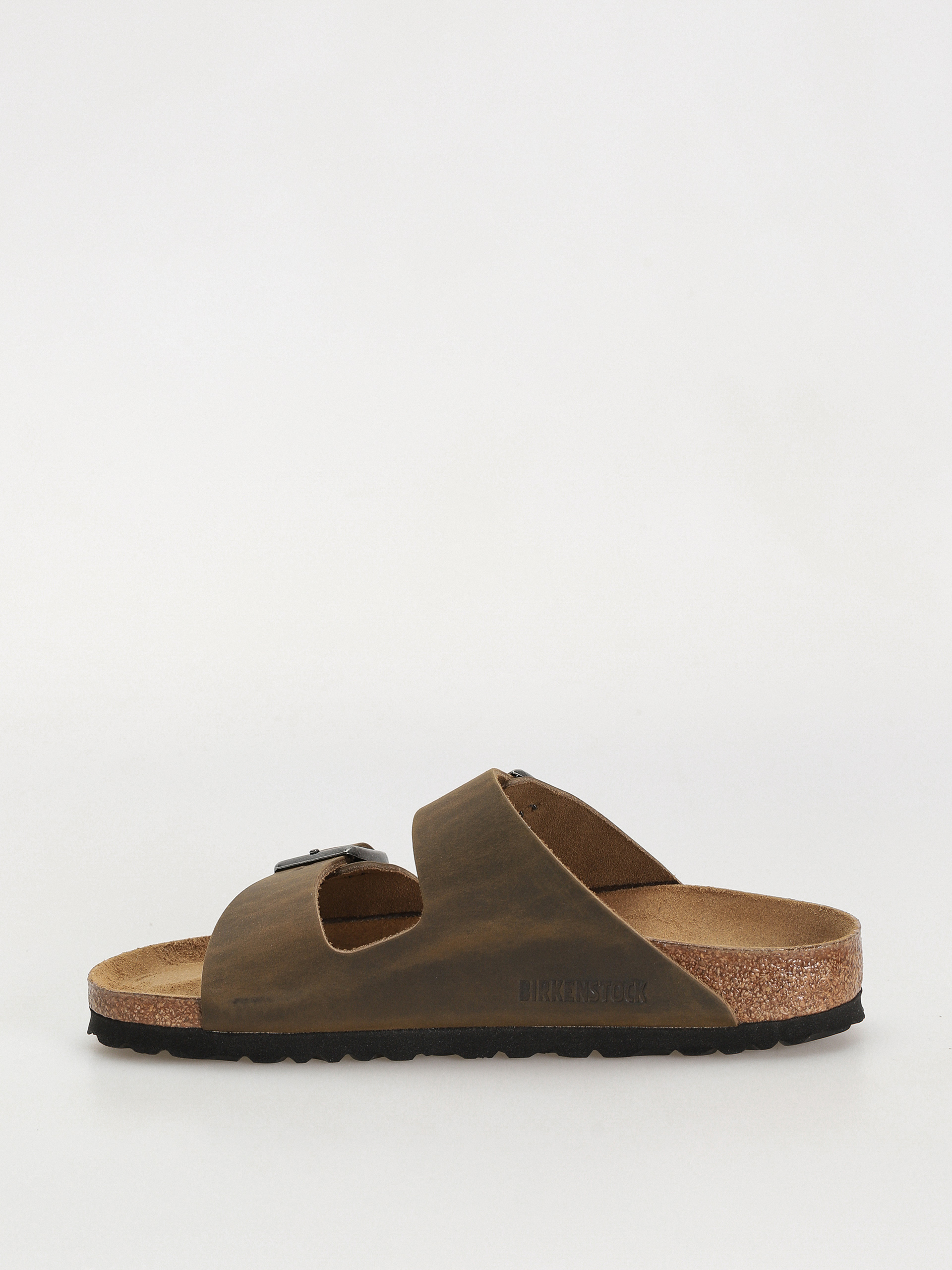 Birkenstock Arizona Oiled Leather Narrow Wmn Flip Flops (faded khaki)