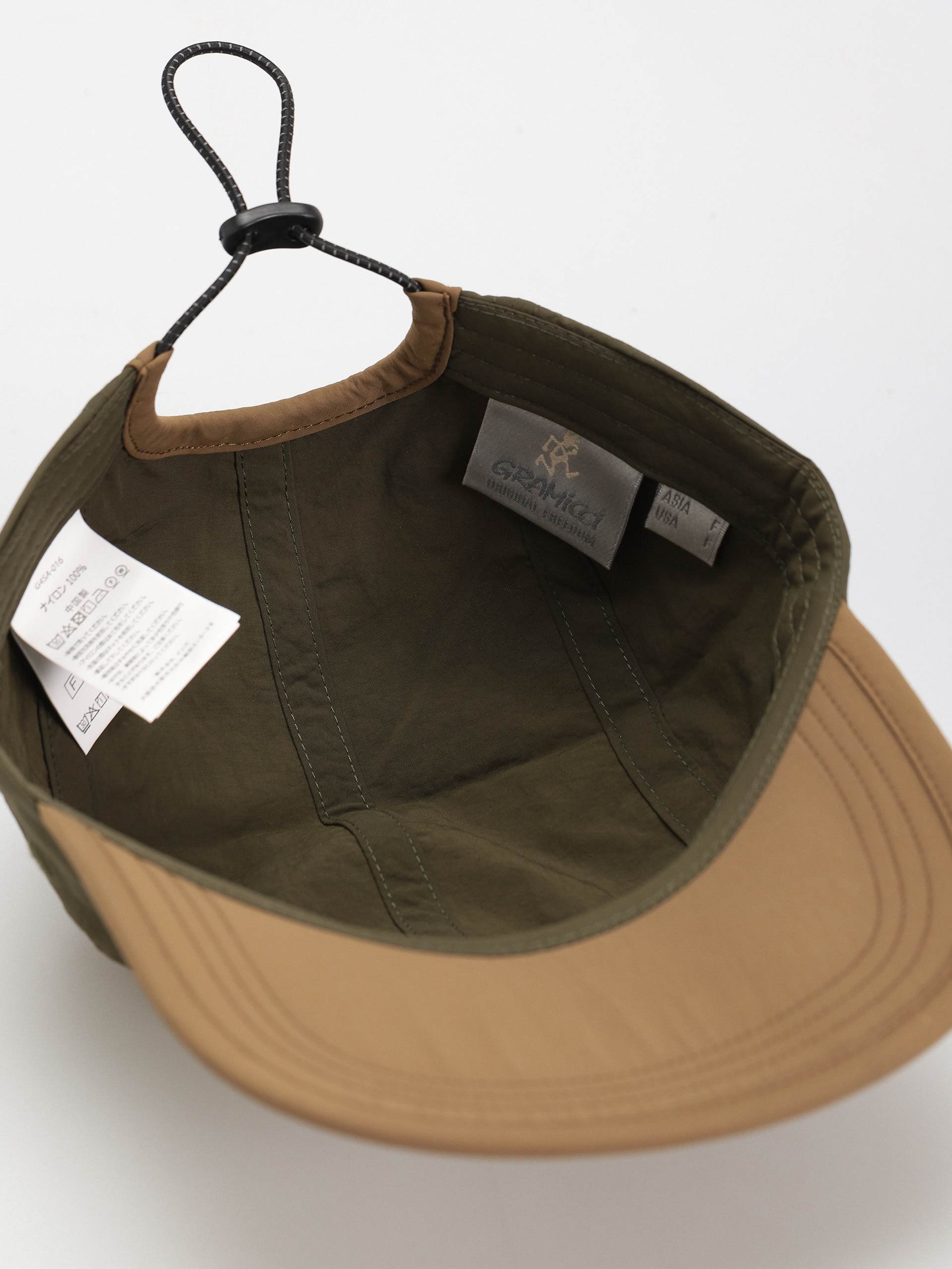 Gramicci Cap Nylon Cap (deep olive x coyote)