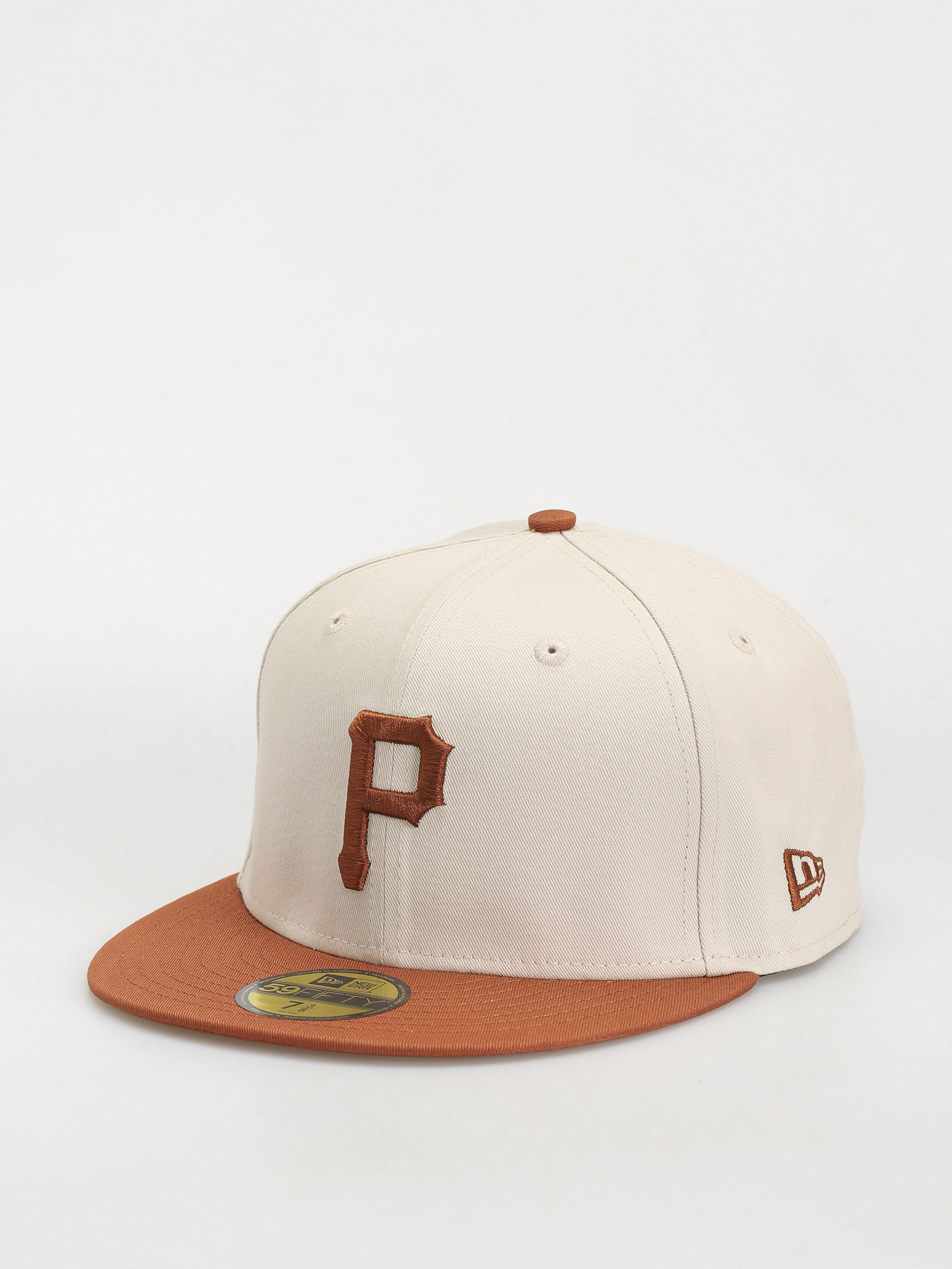 New Era White Crown 59Fifty Pittsburgh Pirates Cap (brown/ivory)