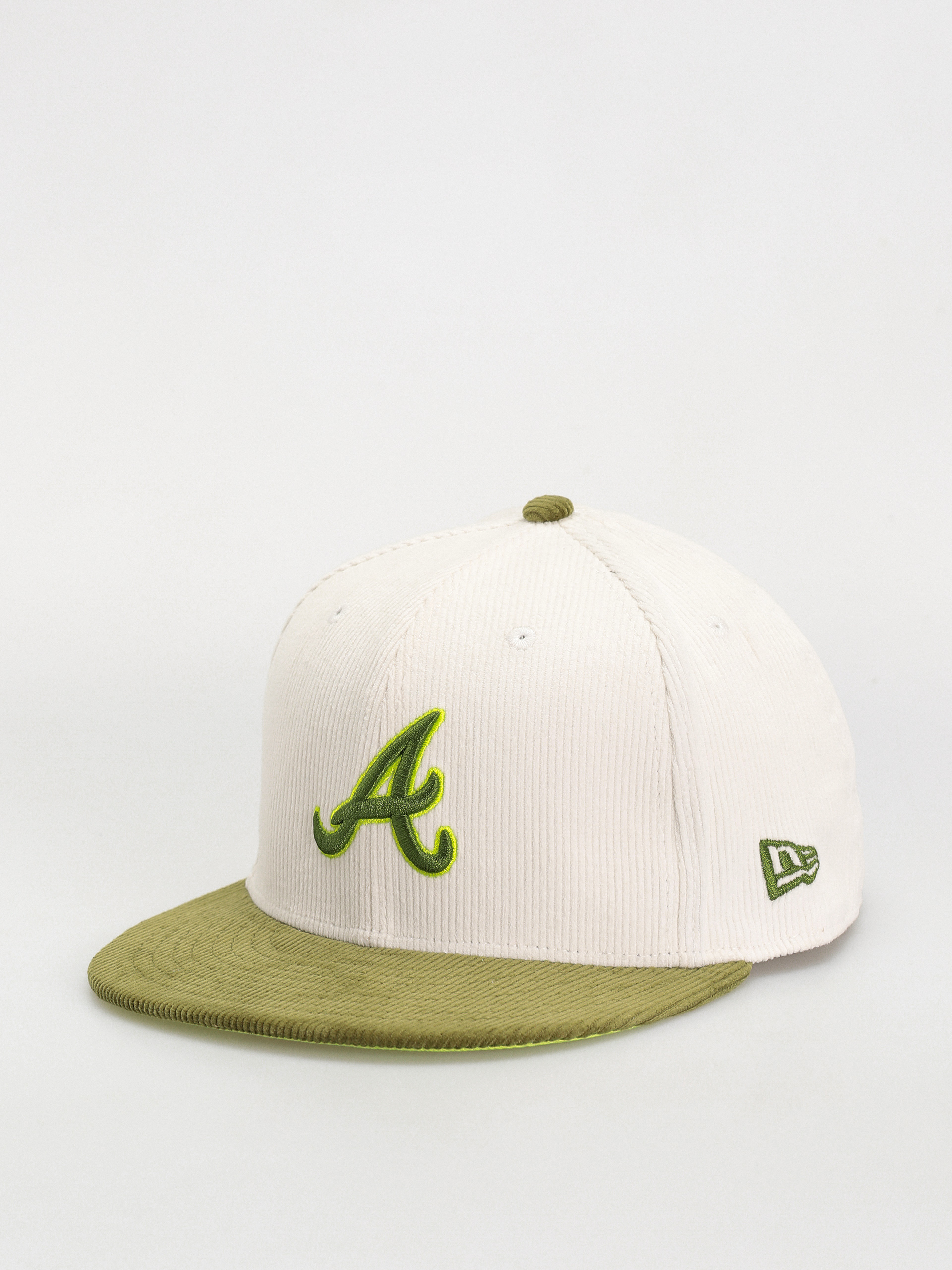 New Era Cord 59Fifty Atlanta Braves Cap WeiB green white