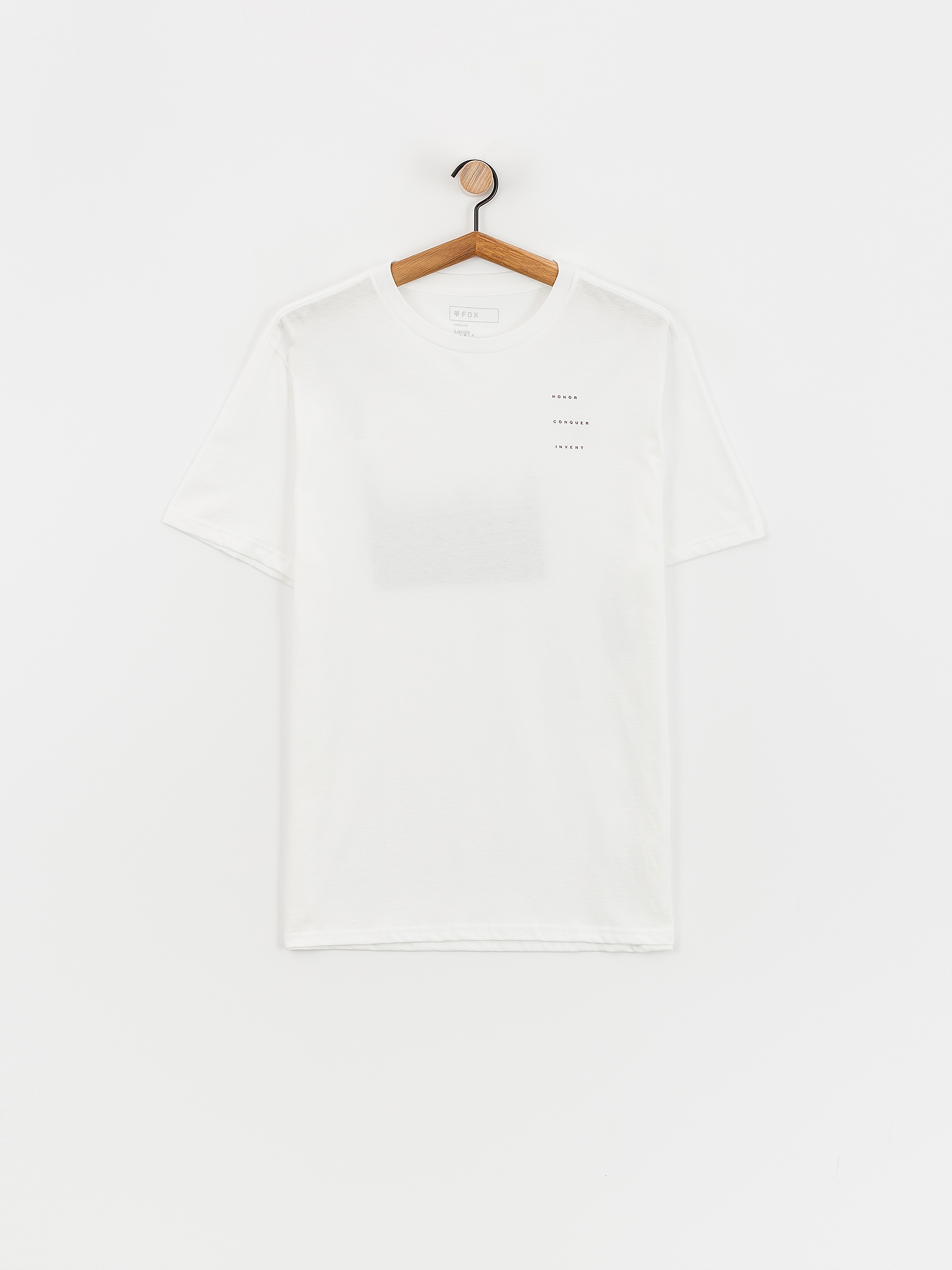 Fox Sipping Prem T-Shirt (white)