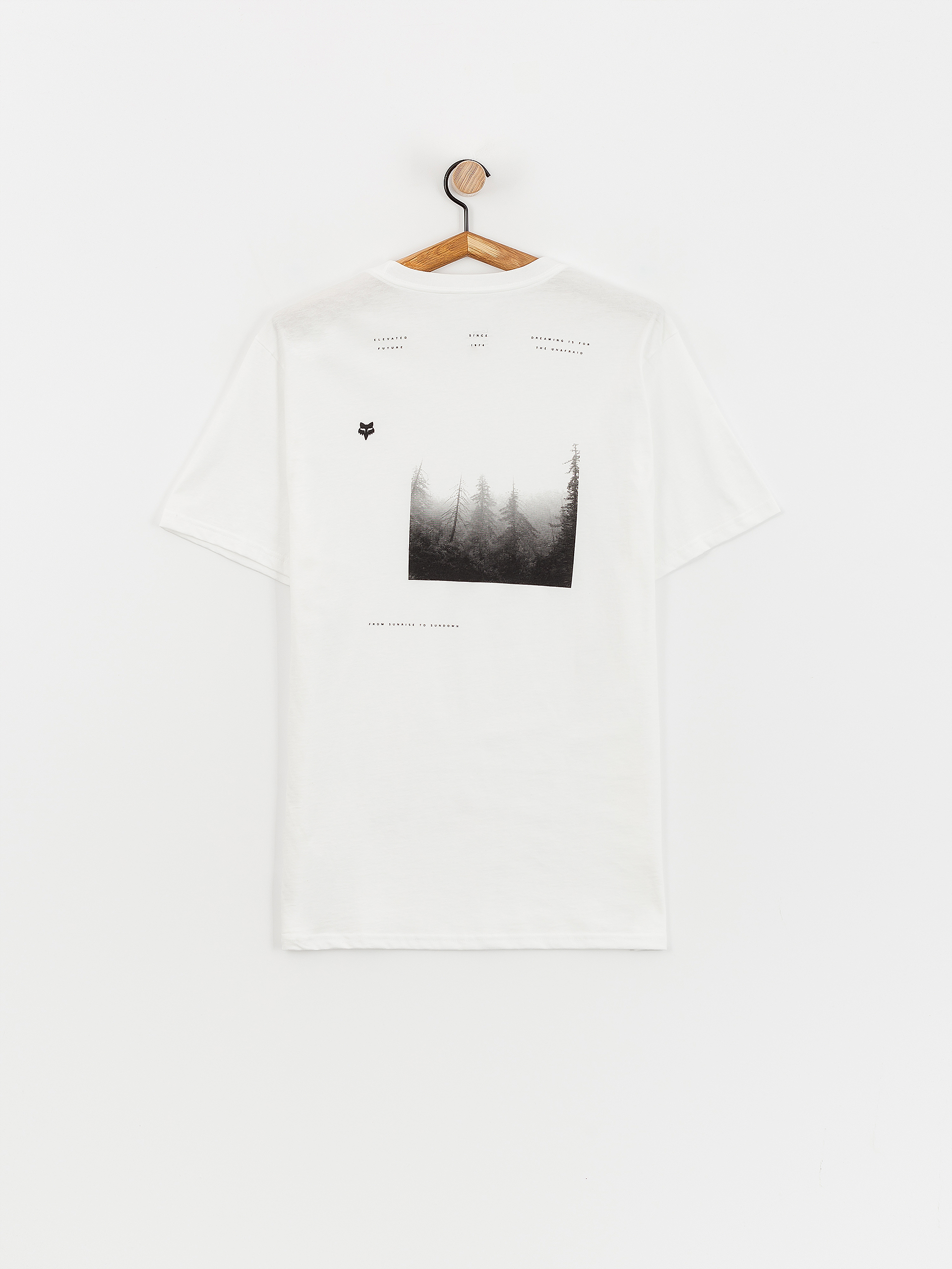 Fox Sipping Prem T-Shirt (white)
