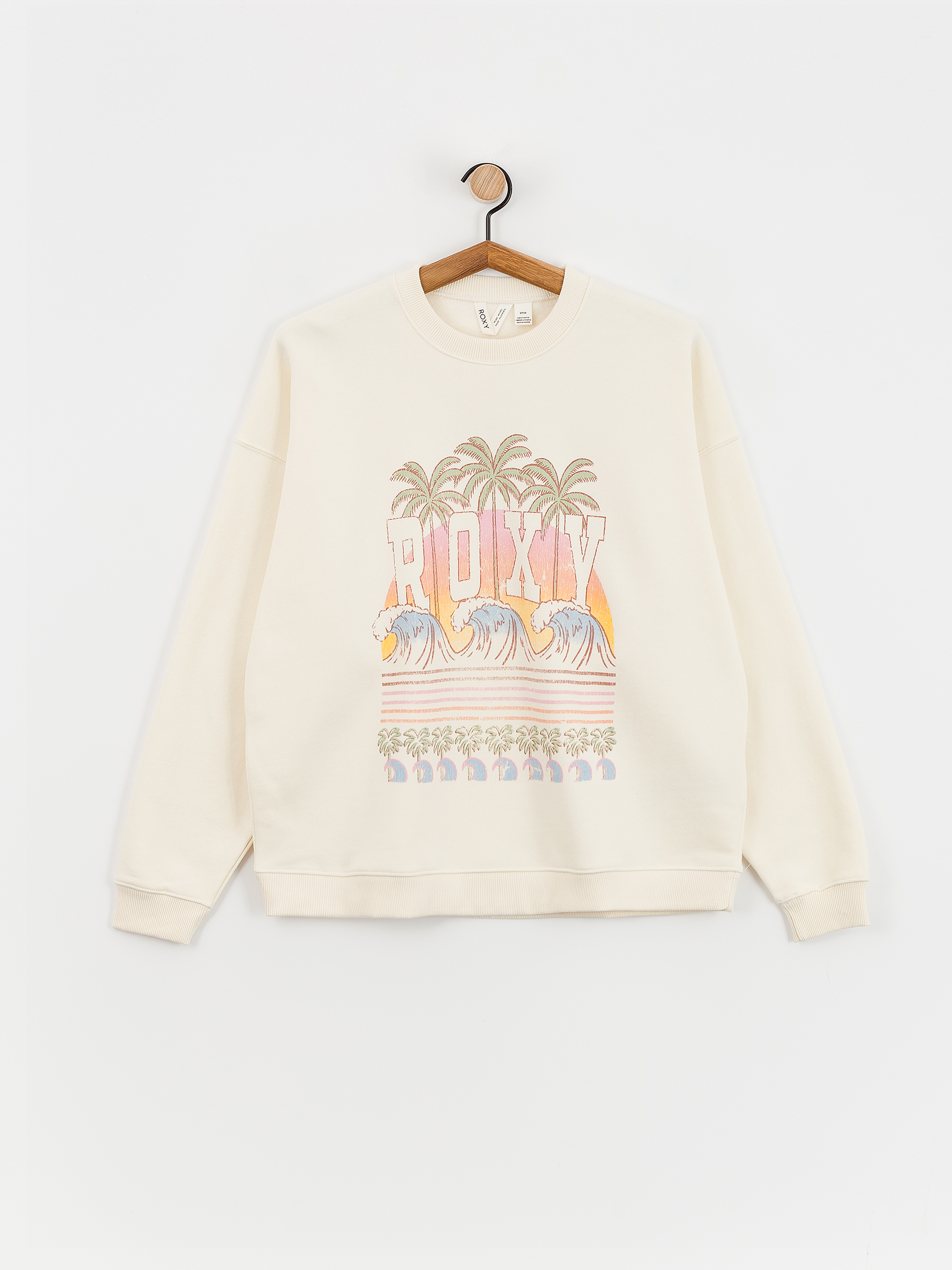 Roxy Sweatshirt Lineup Oversized Crew Wmn (egret)