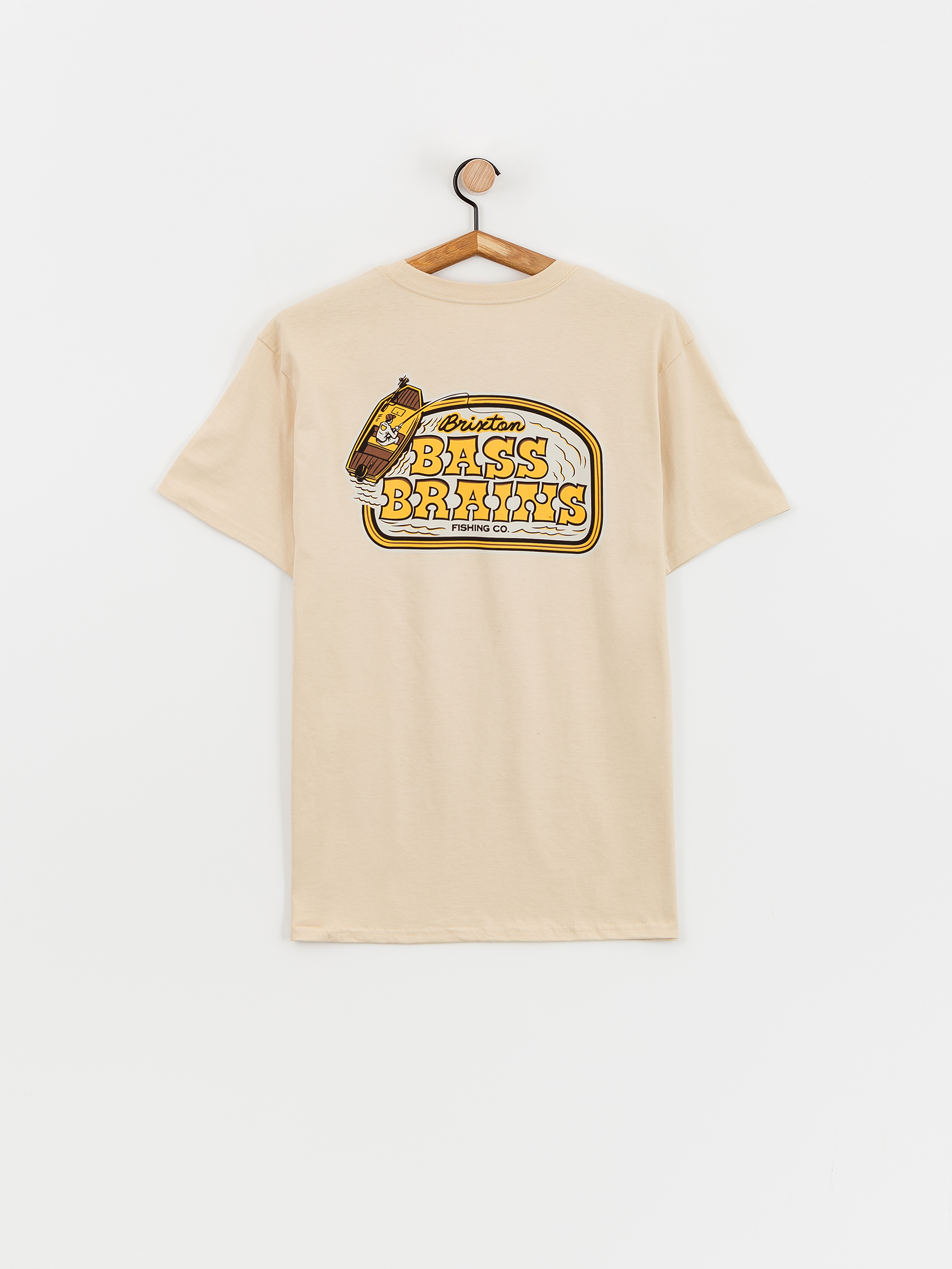 Brixton T-Shirt Bass Brains Boat Stt (cream)