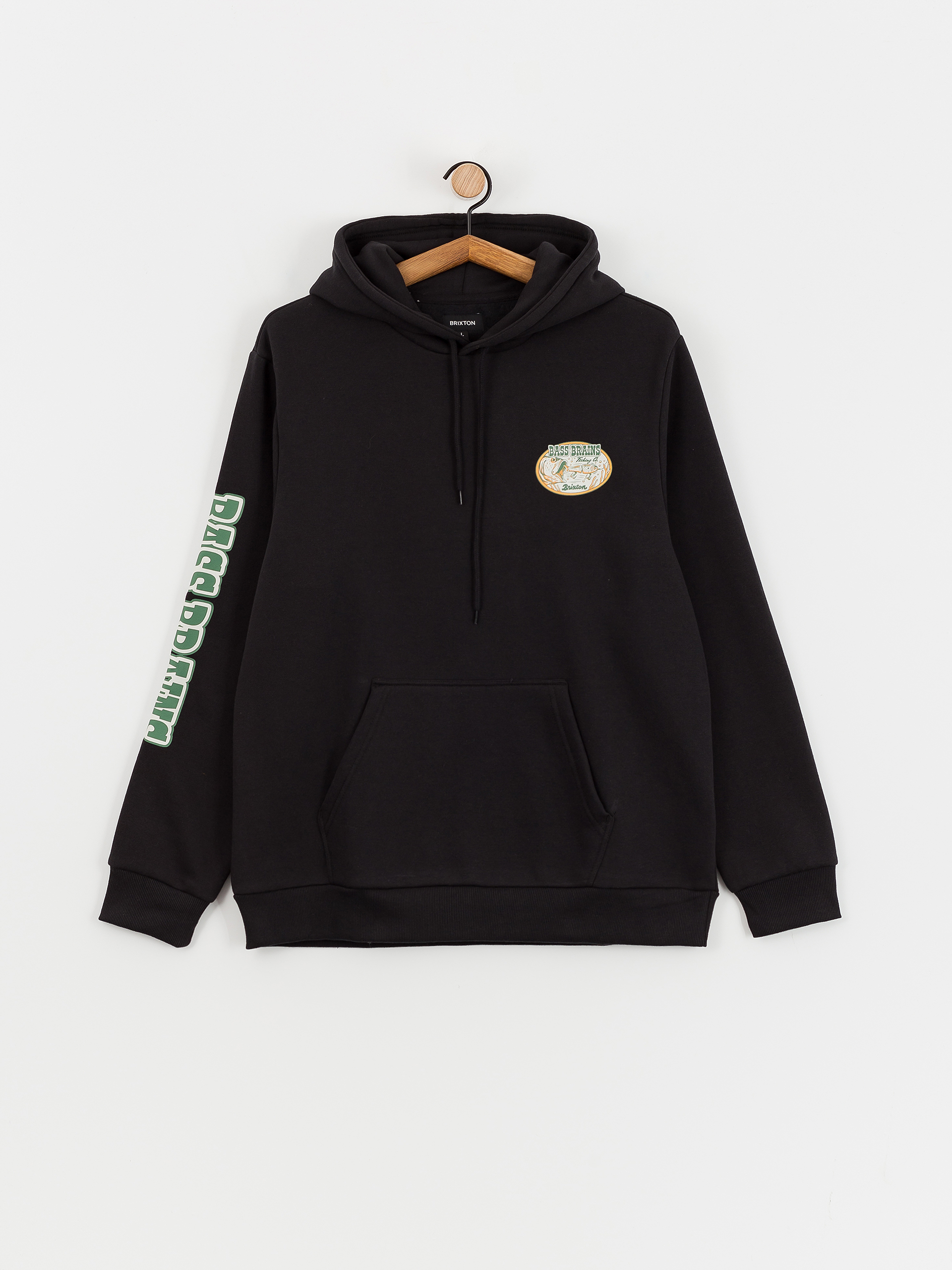 Brixton Hoodie Bass Brains Swim HD (black)