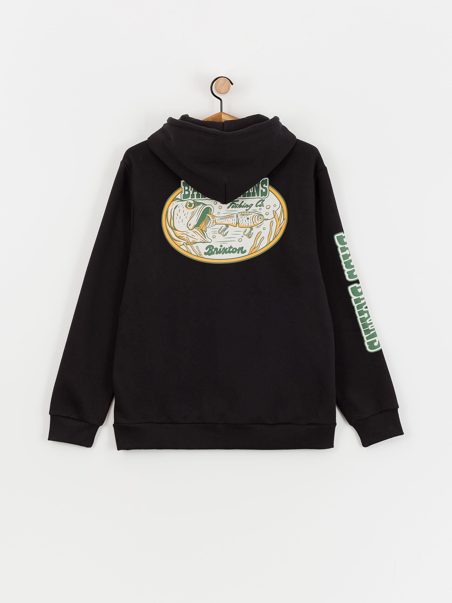 Brixton Hoodie Bass Brains Swim HD (black)