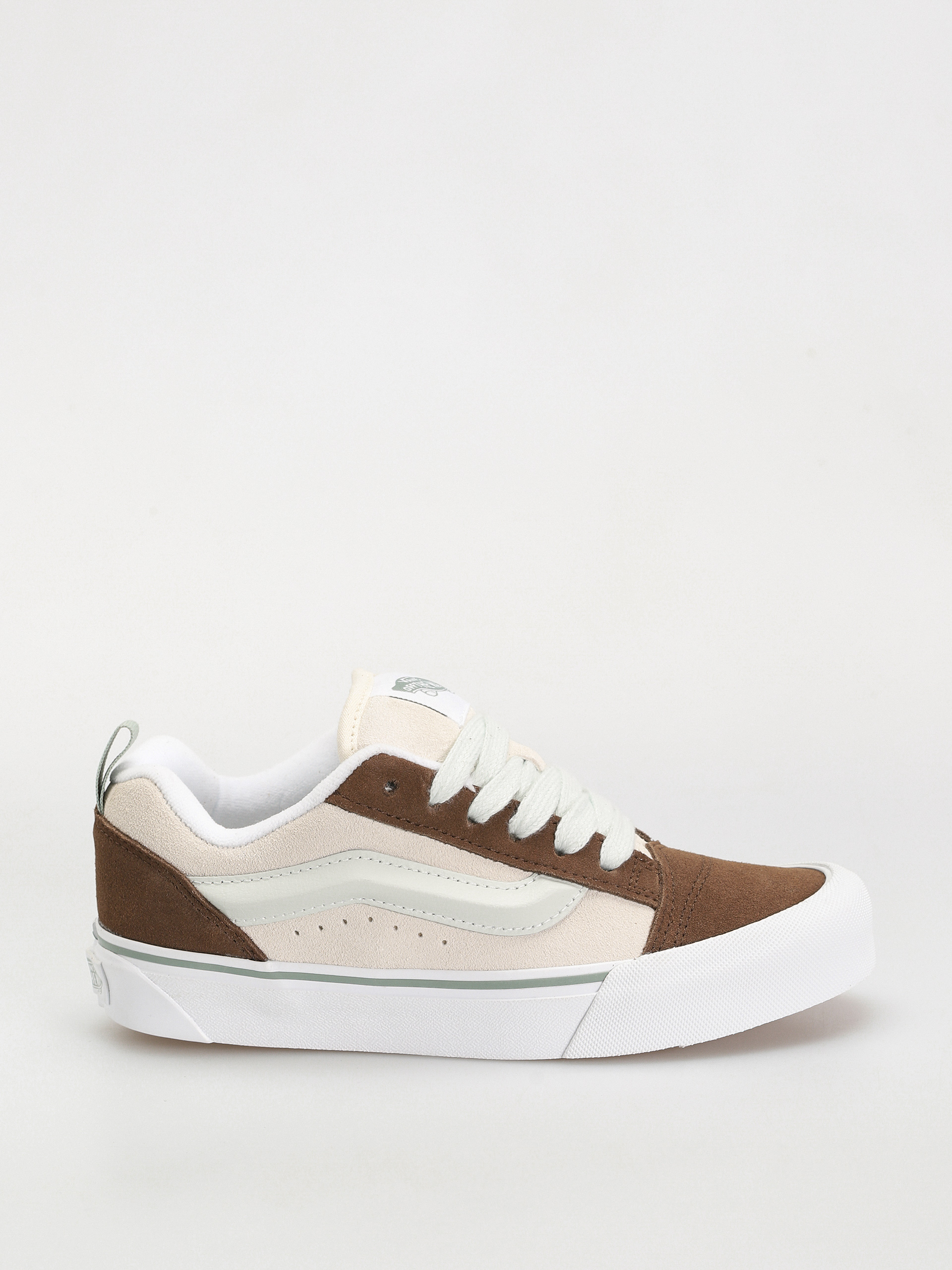 Vans Knu Skool Shoes brown beige tri block blue