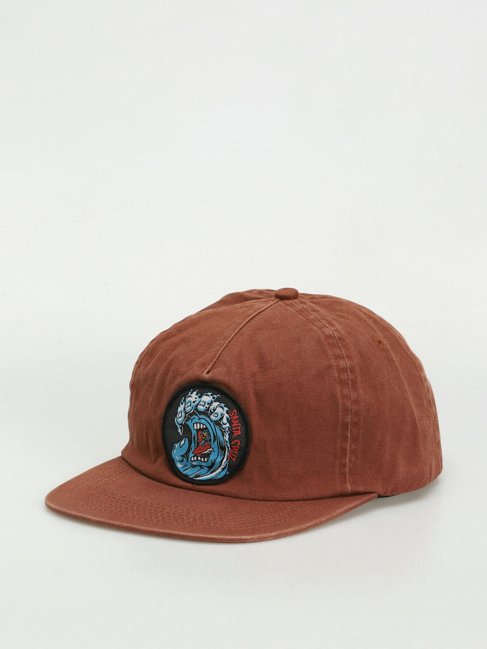 Santa Cruz Screaming Wave Snapback Cap (brown overdye)