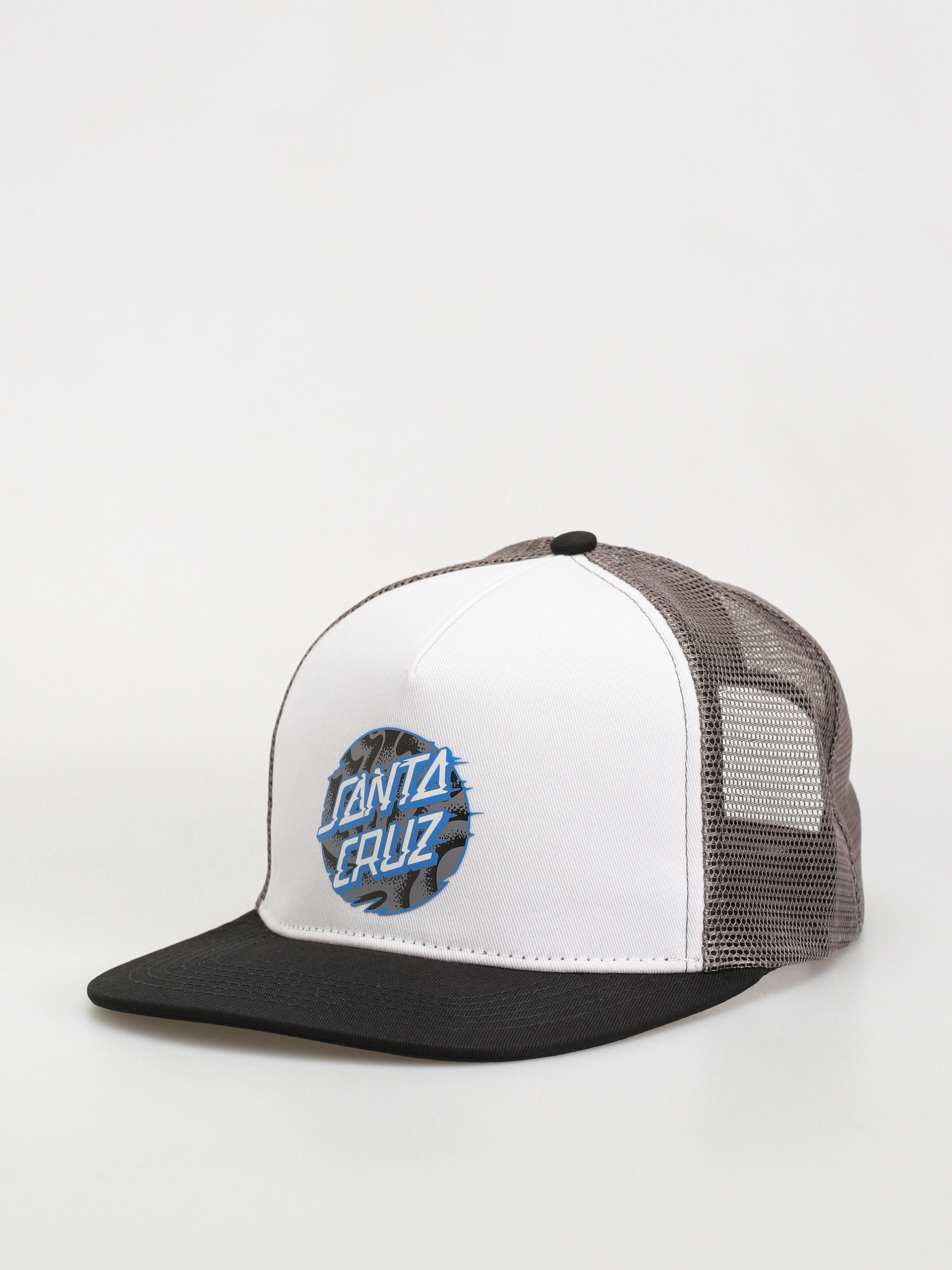 Santa Cruz Cap Vivid Slick Dot Meshback (white/grey)