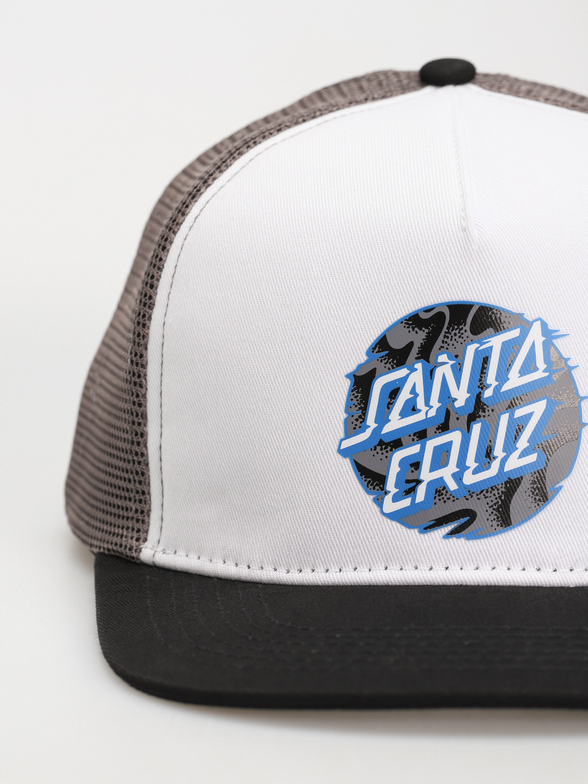 Santa Cruz Cap Vivid Slick Dot Meshback (white/grey)