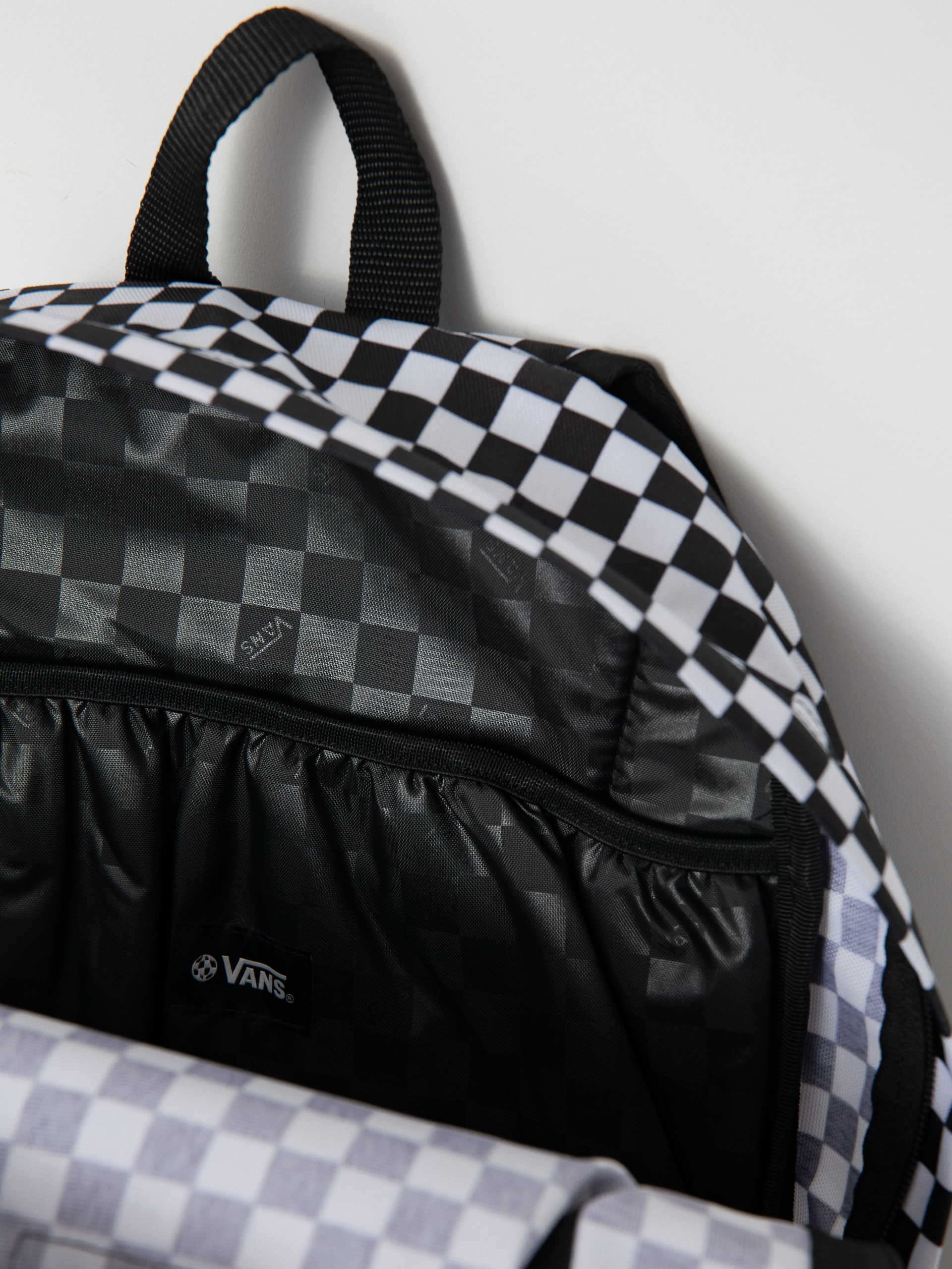 Vans Old Skool Check Rucksack black white