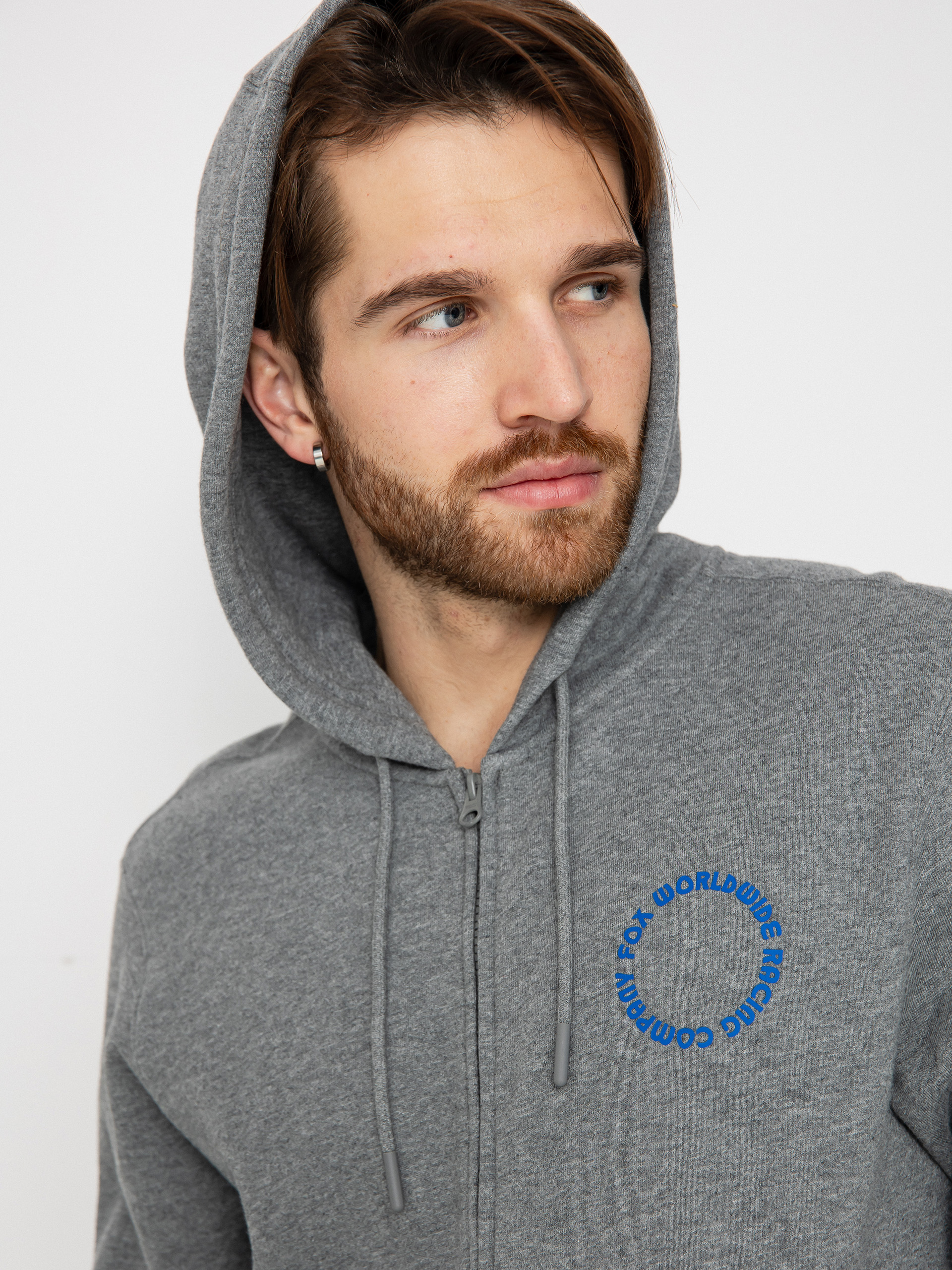 Fox Hoodie Next Level ZHD (heather graphite)