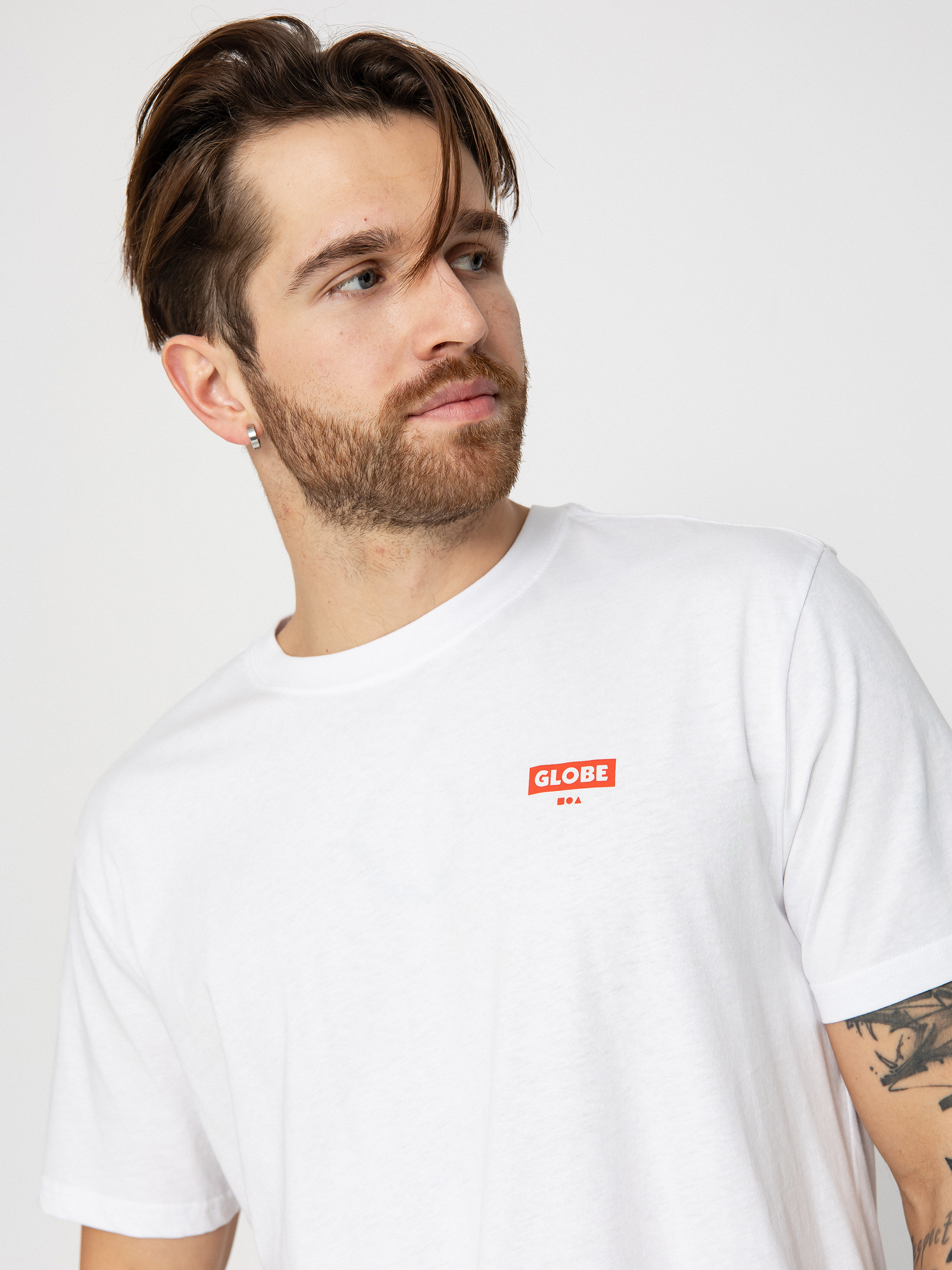 Globe T-Shirt Living Low Velocity (white/red)
