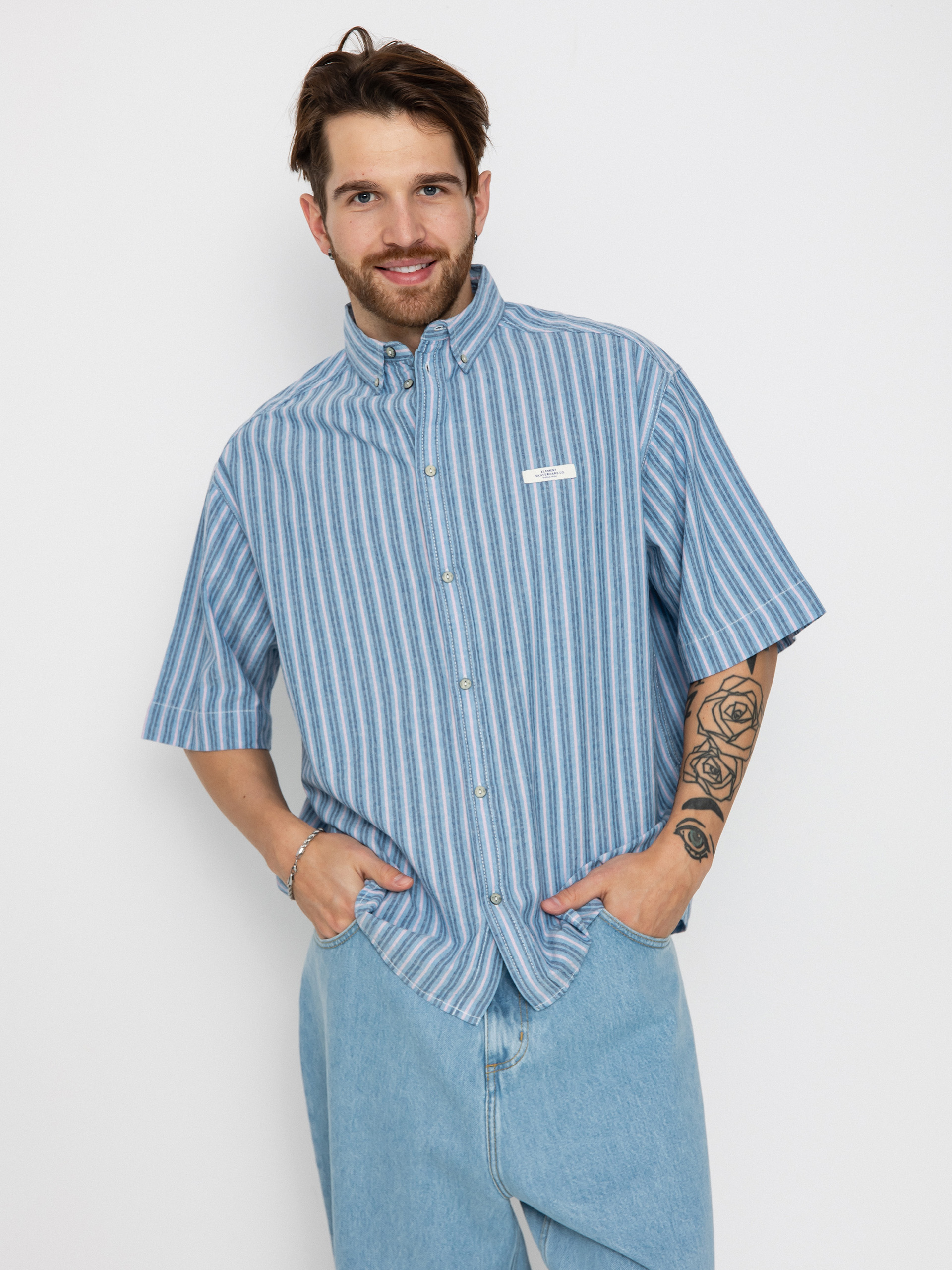 Element Cambridge Shirt (oxford blue/deeporchid/navy)