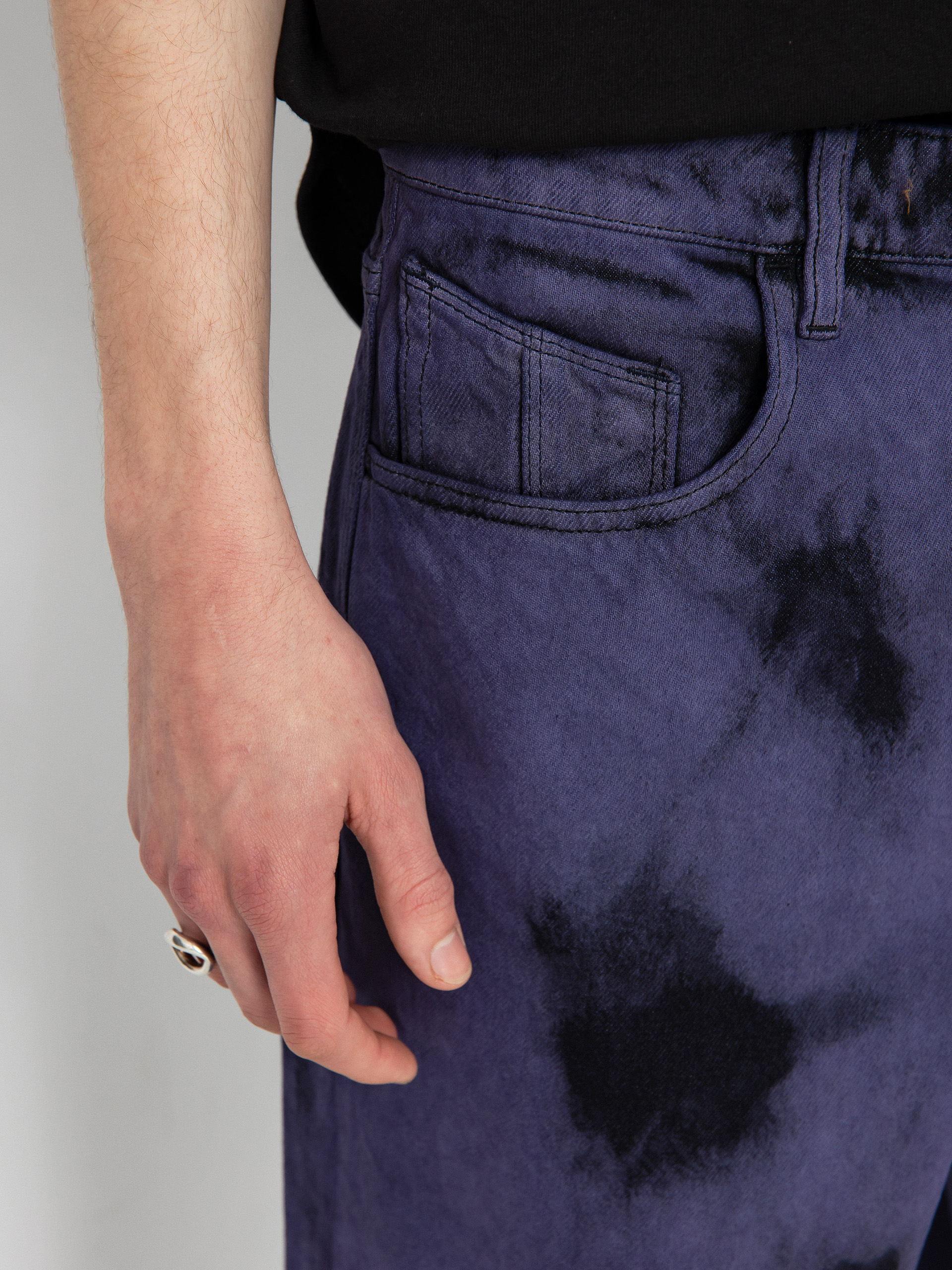 Volcom Billow Denim Pants (deep purple)