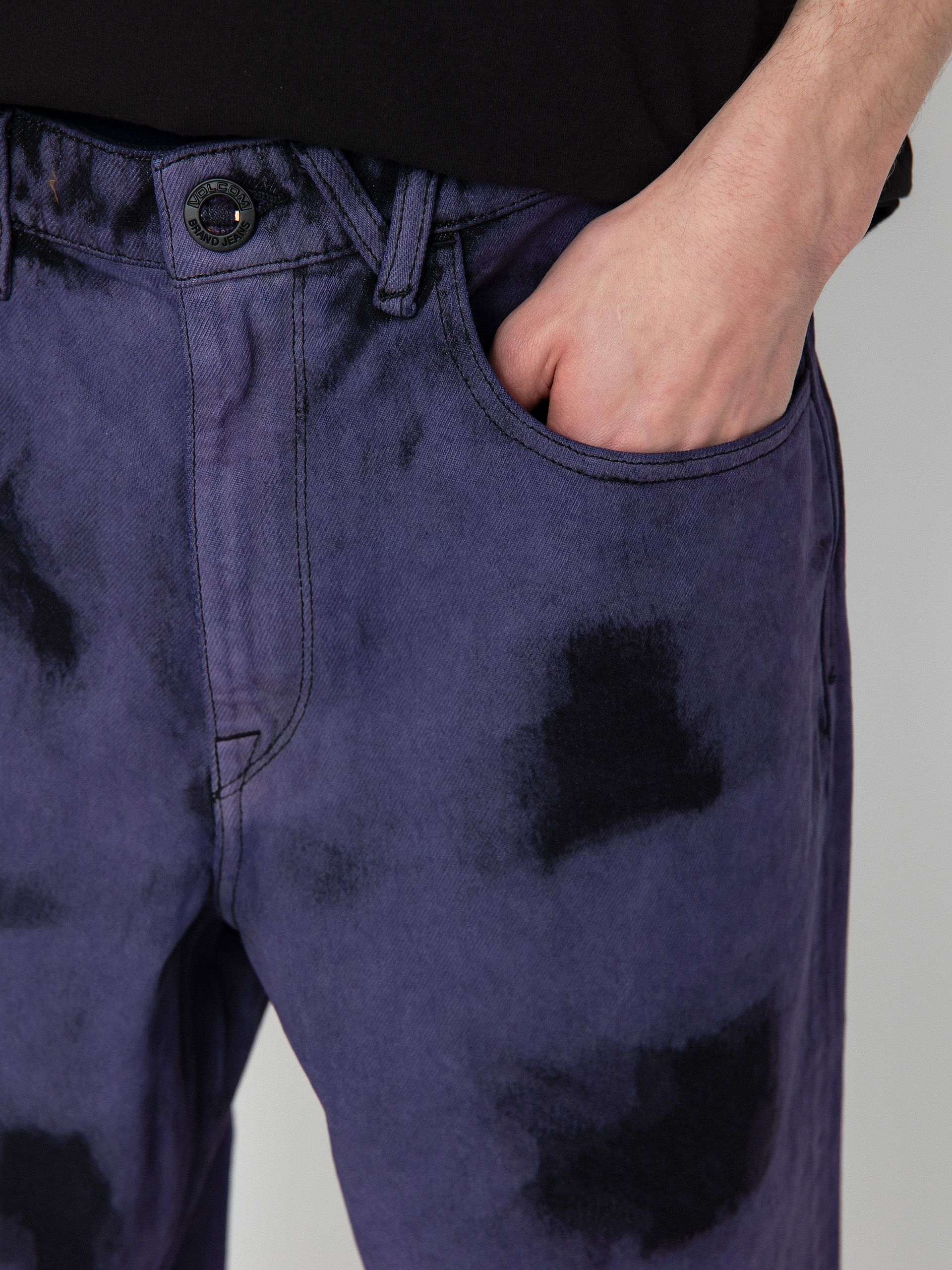 Volcom Billow Denim Hose (deep purple)
