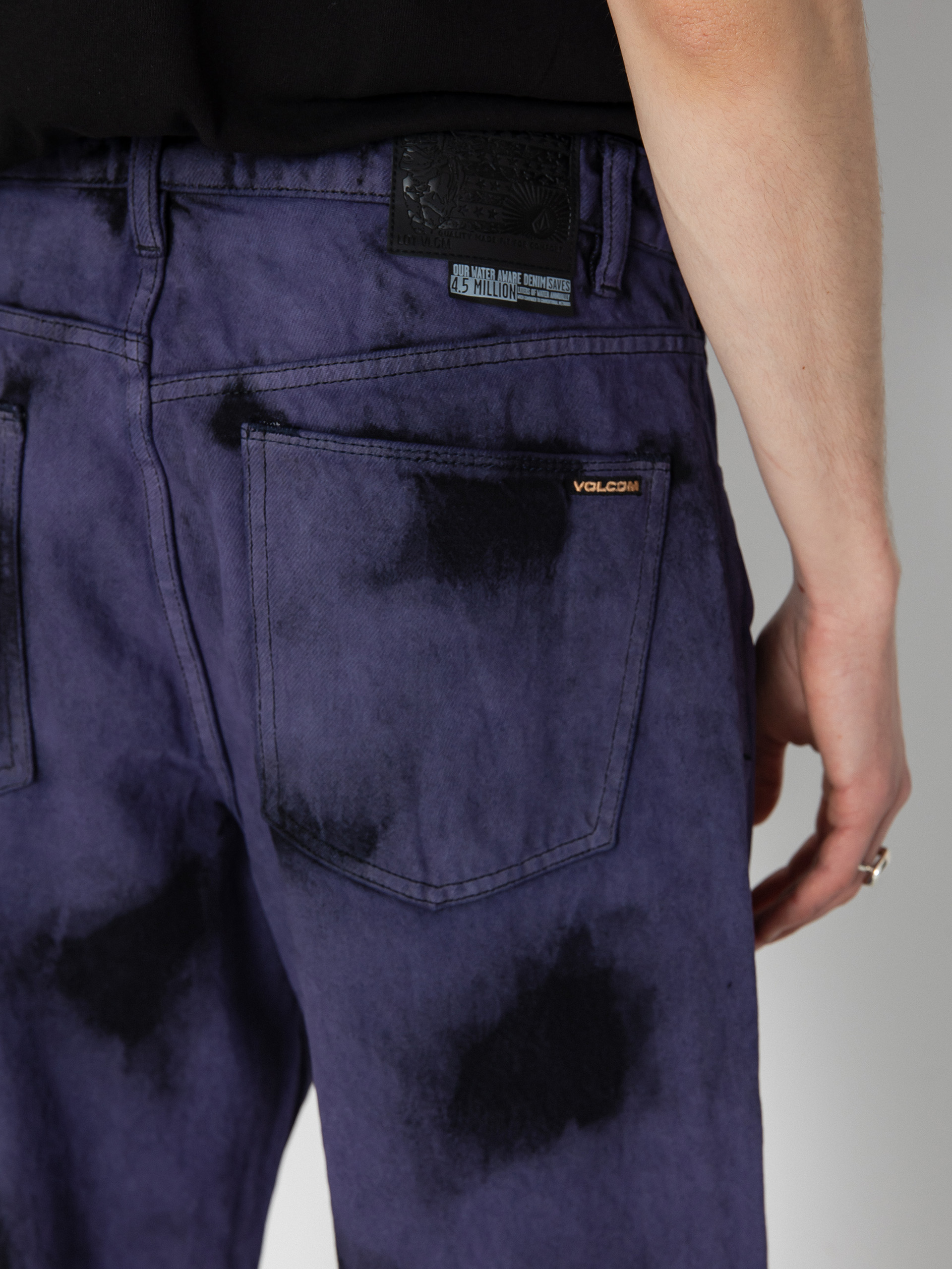 Volcom Billow Denim Pants (deep purple)