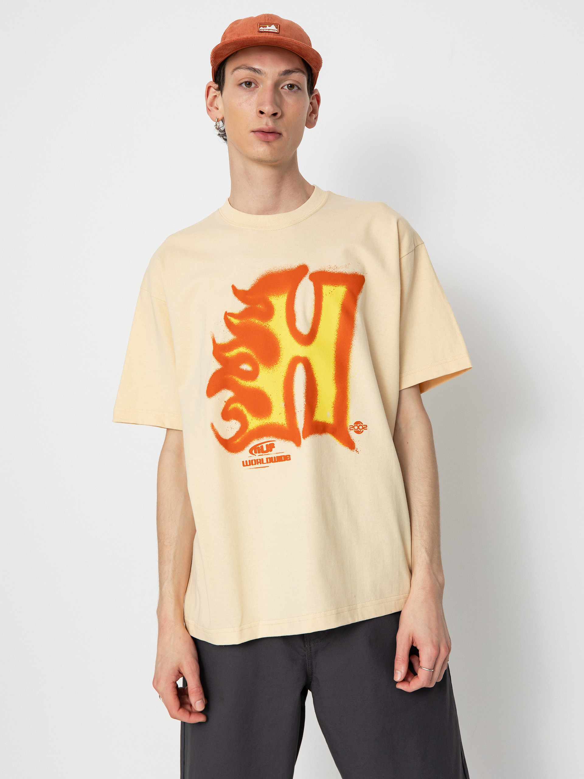 HUF T-Shirt Heat Wave (wheat)