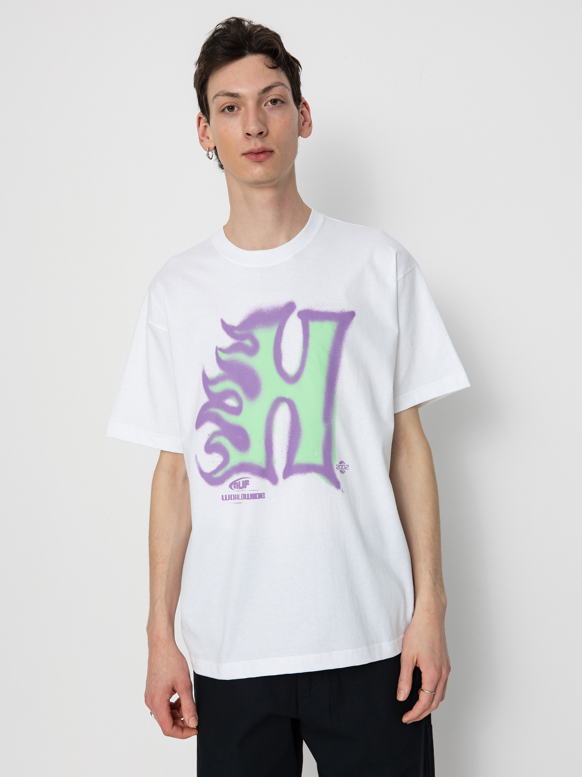 HUF T-Shirt Heat Wave - yellow (wheat)