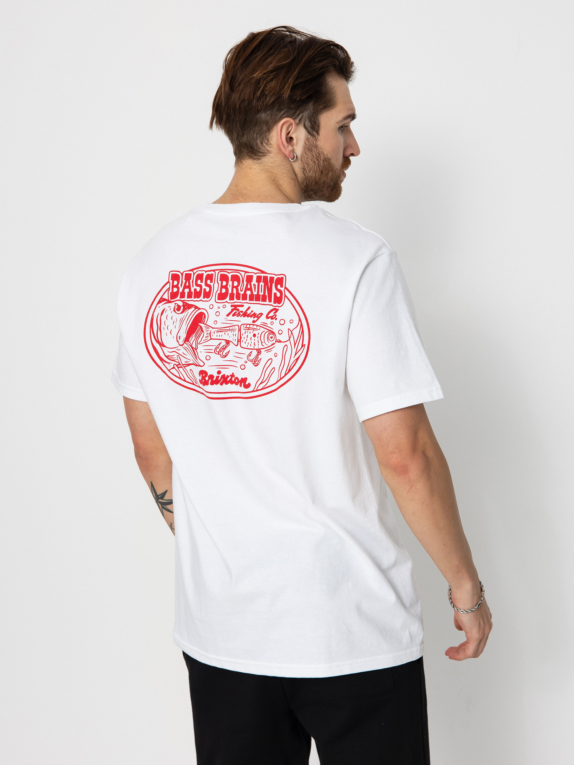 Brixton Bass Brains Swim Stt T-Shirt - white (white)