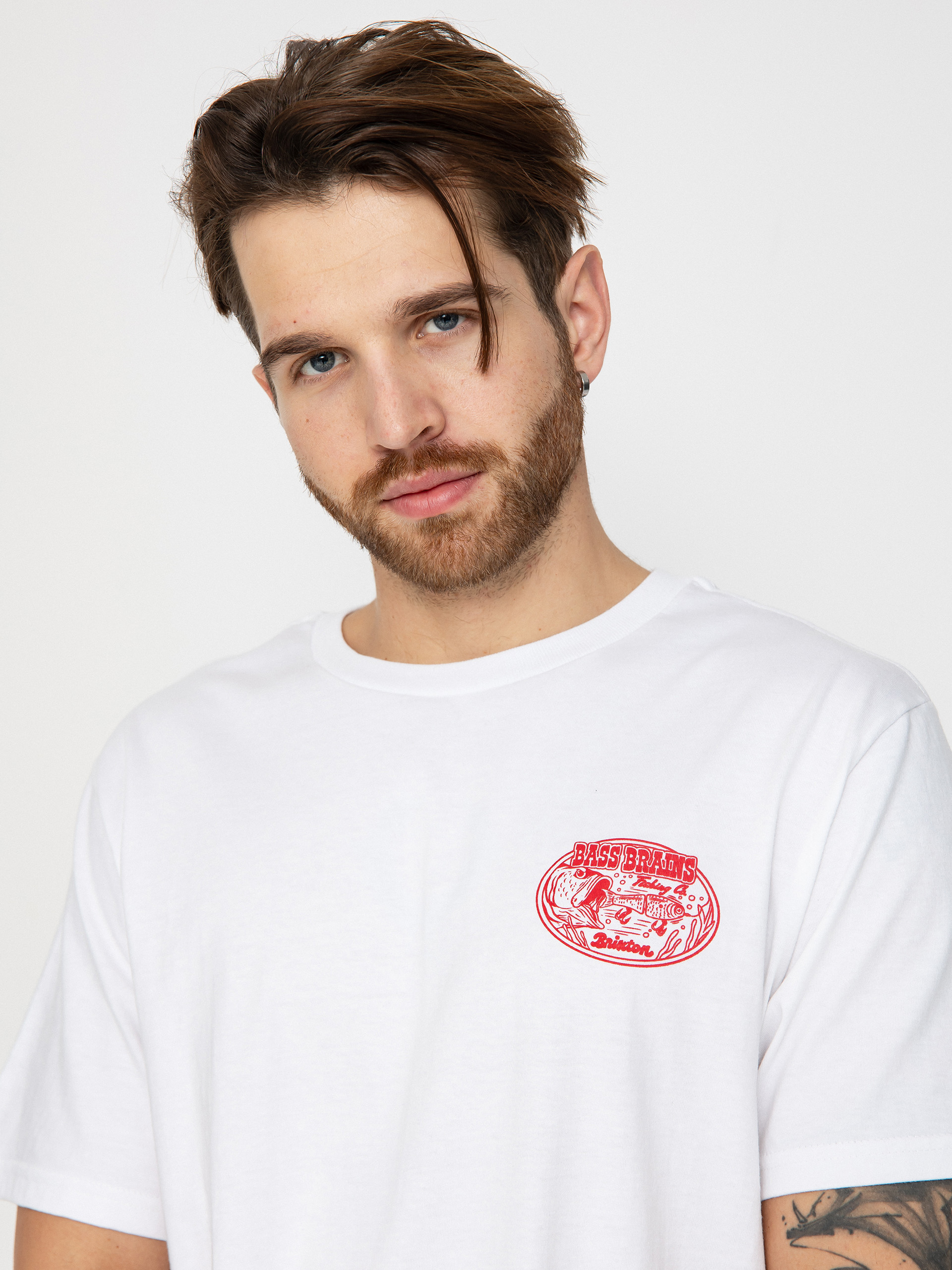 Brixton Bass Brains Swim Stt T-Shirt (white)