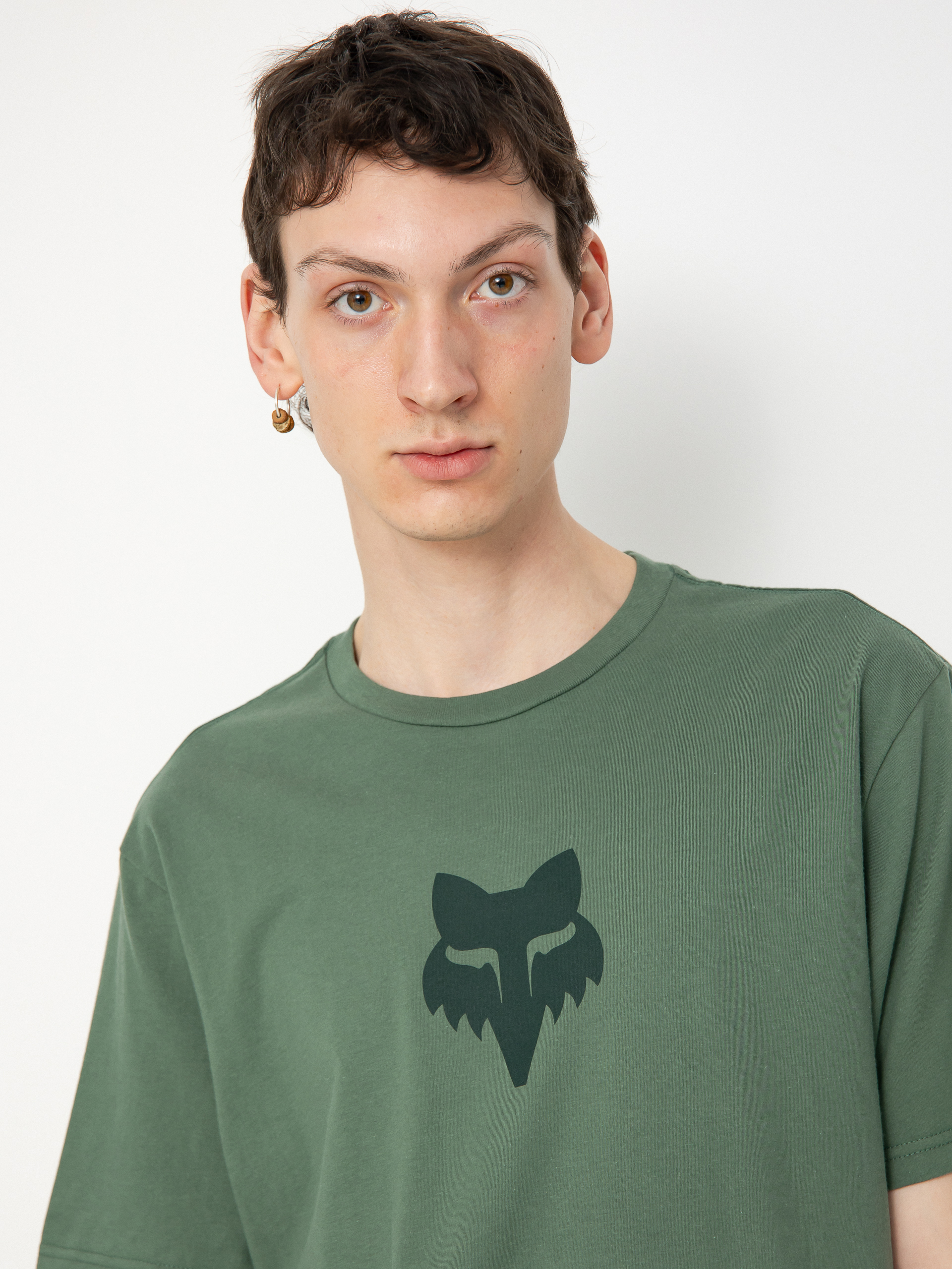 Fox Fox Head Prem T-Shirt (hunter green)