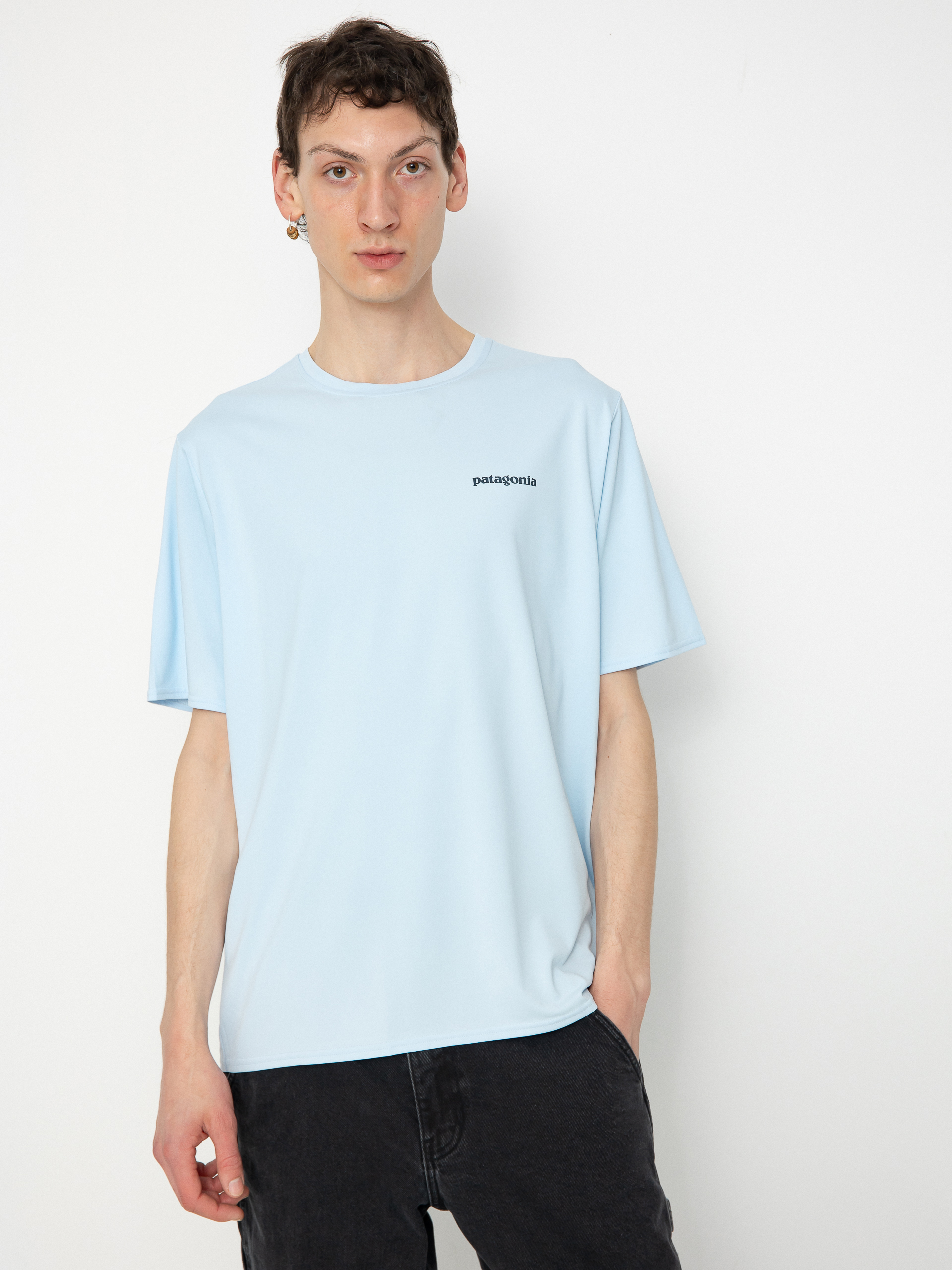 Patagonia Cap Cool Daily Graphic T-Shirt - blue (boardshort logo 
