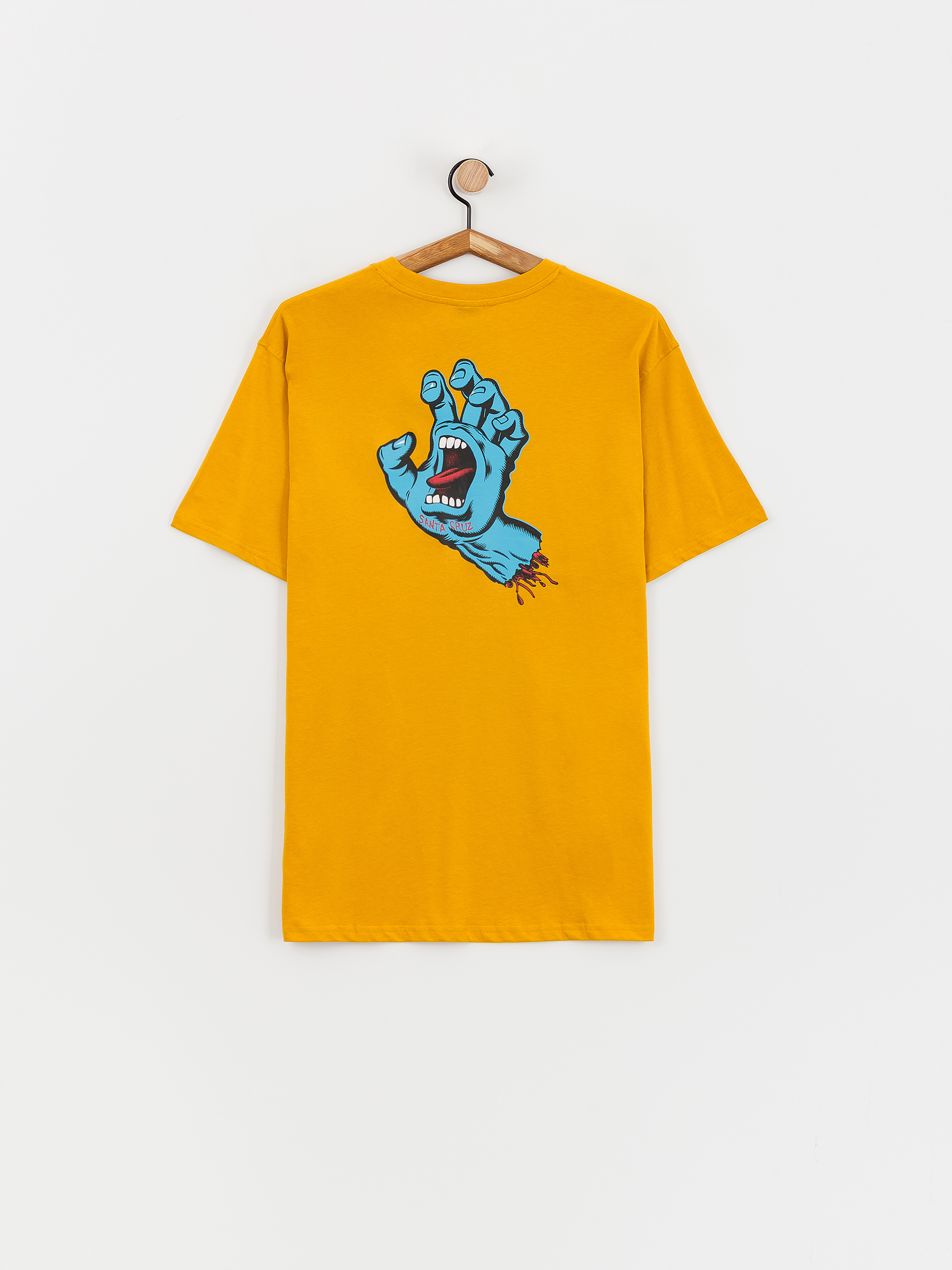 Santa Cruz Screaming Hand Chest T-Shirt (old gold)