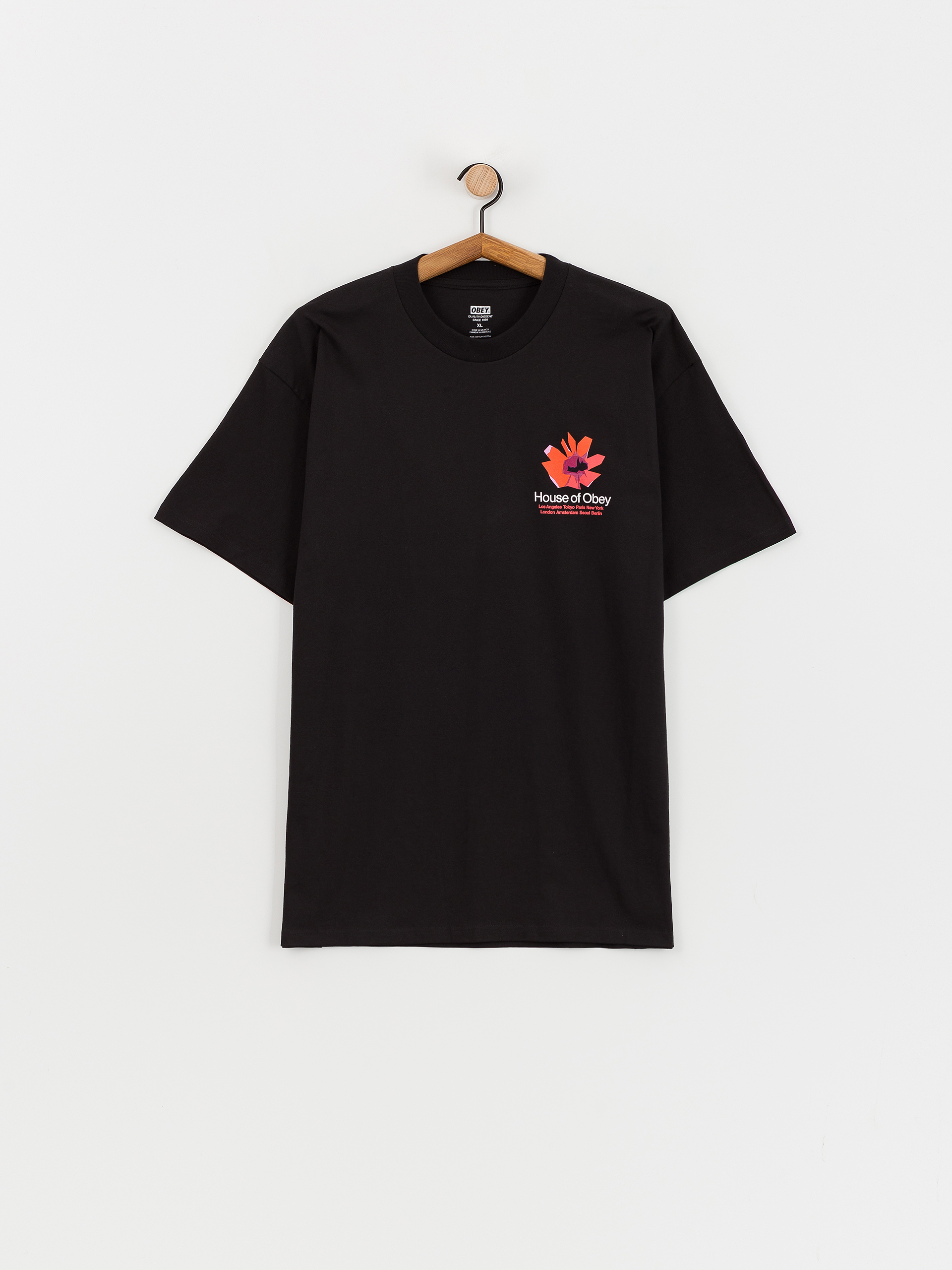 OBEY House Of Obey Floral T-Shirt (black)