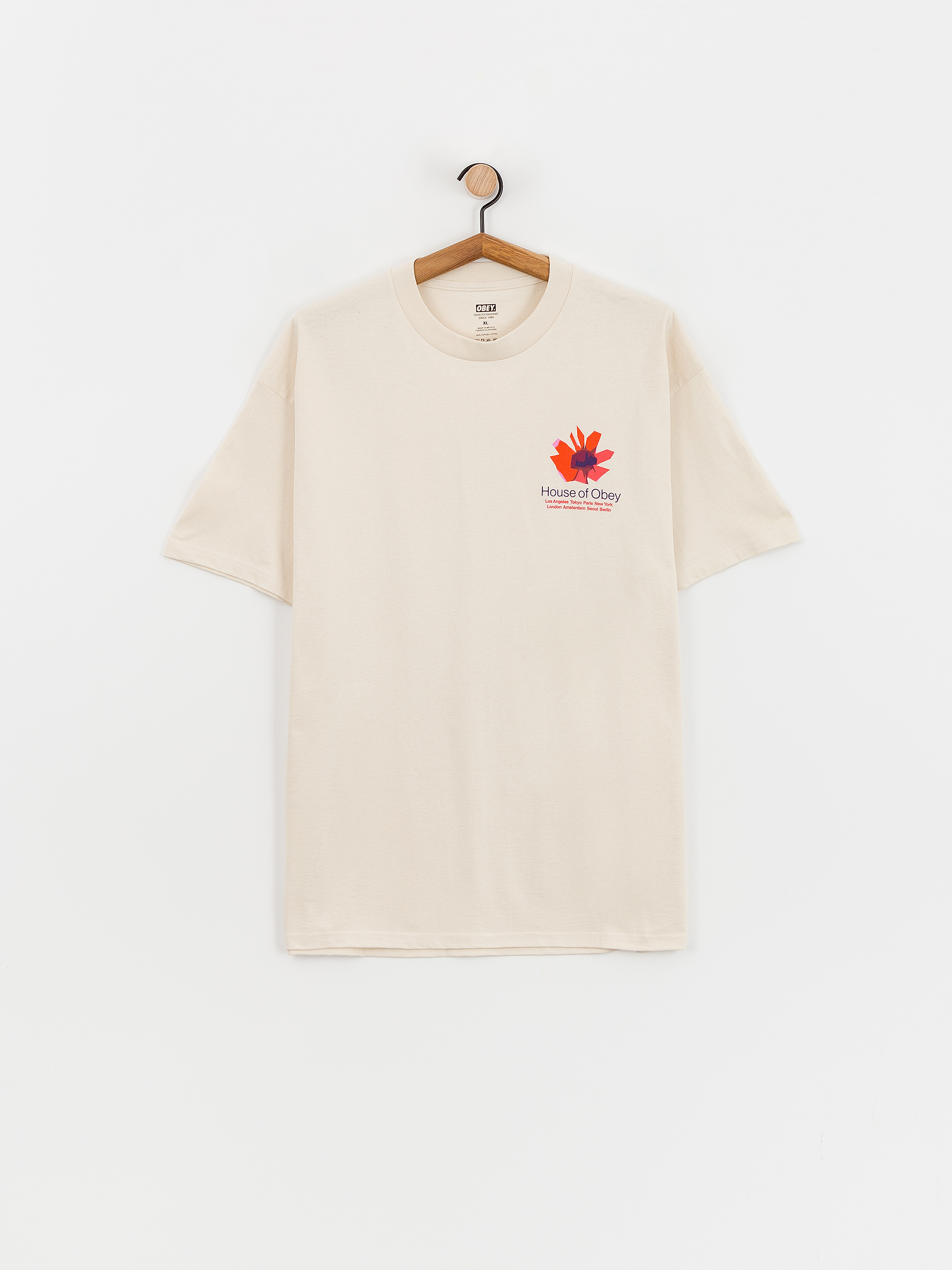 OBEY House Of Obey Floral T-Shirt (cream)