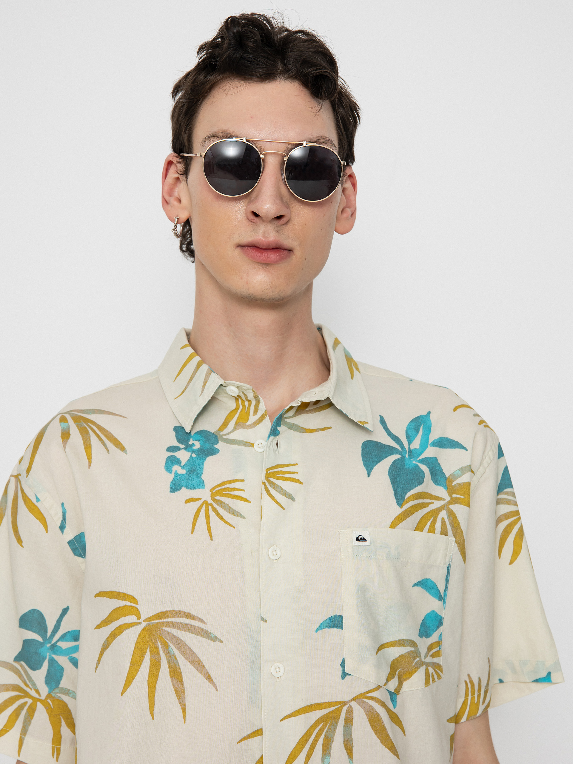 Quiksilver Apero Classic Hemd (snow white aop mix b)