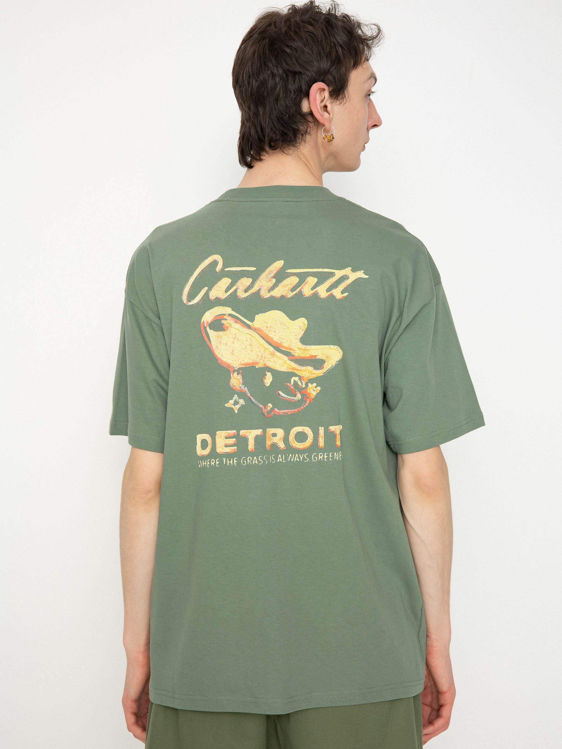 Tシャツ・カットソー CARHARTT WIP Men T-shirt Grass Green I026391 2V9XX Carhartt WIP cotton t-shirt S/S Chase T-Shirt PRM EU