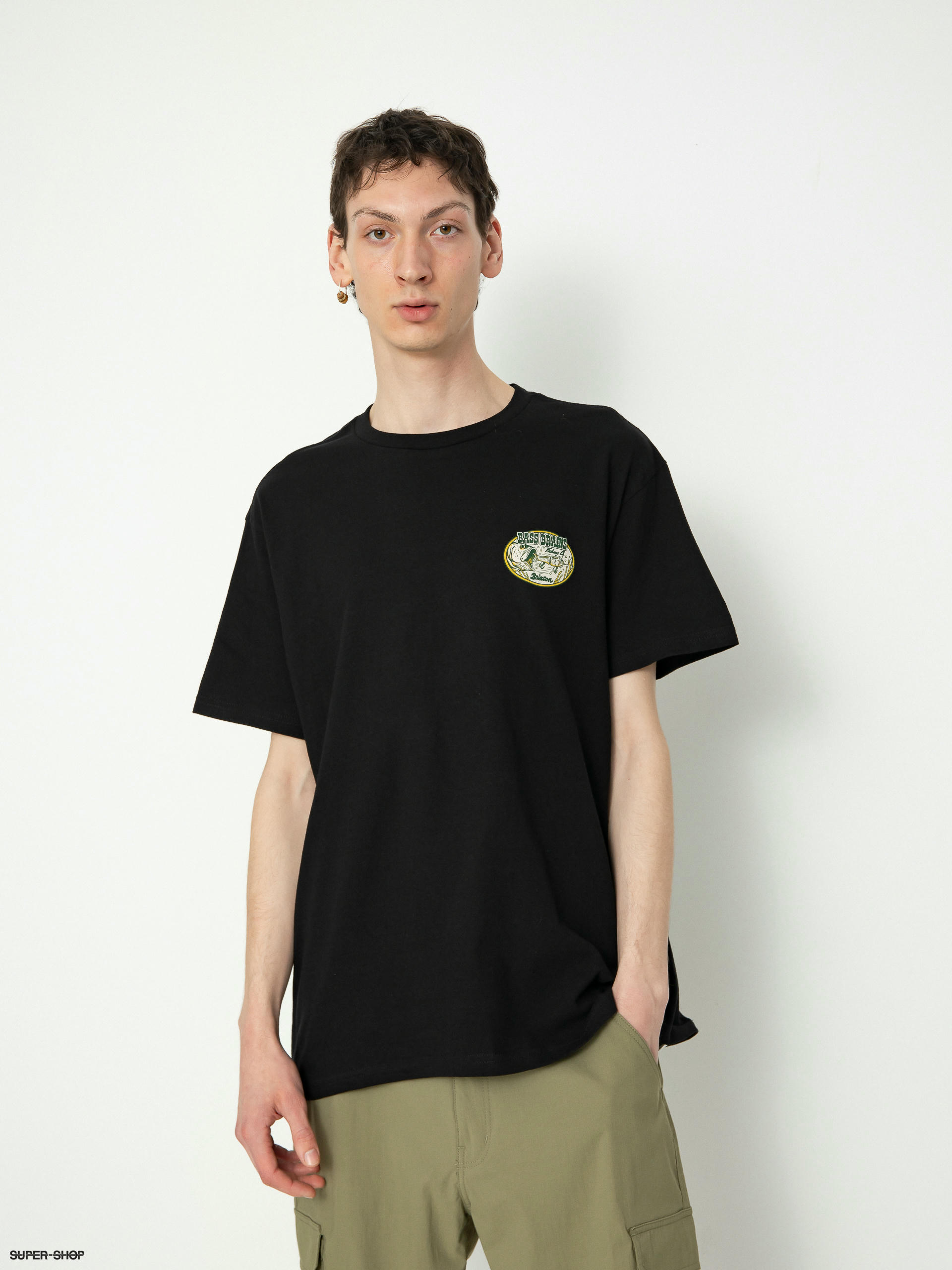 Brixton Bass Brains Swim T-Shirt - Black L