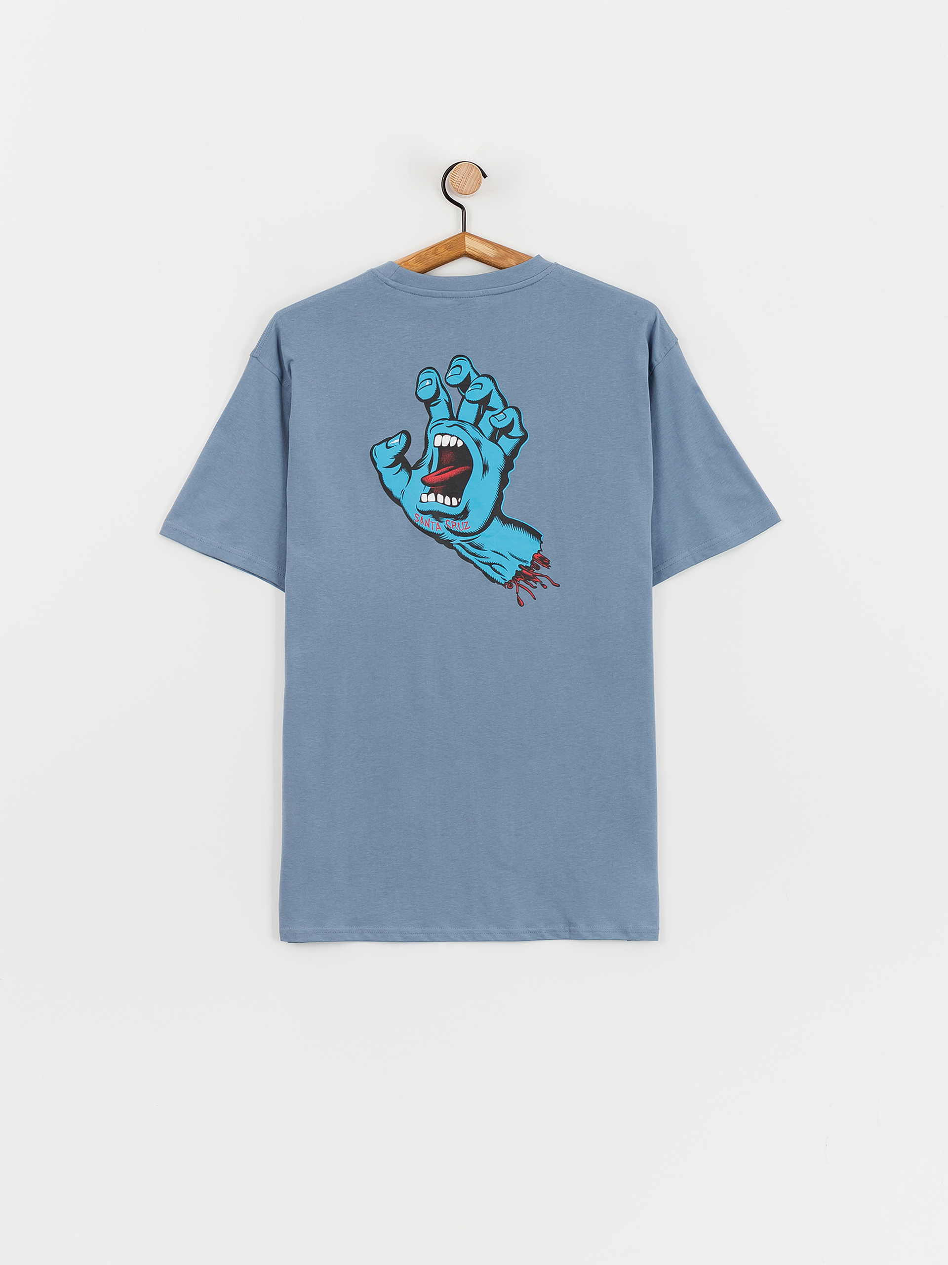 Santa Cruz Screaming Hand Chest T-Shirt (dusty blue)