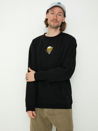 Santa Cruz Dressen Skull Dot Front Crew Sweatshirt (black)