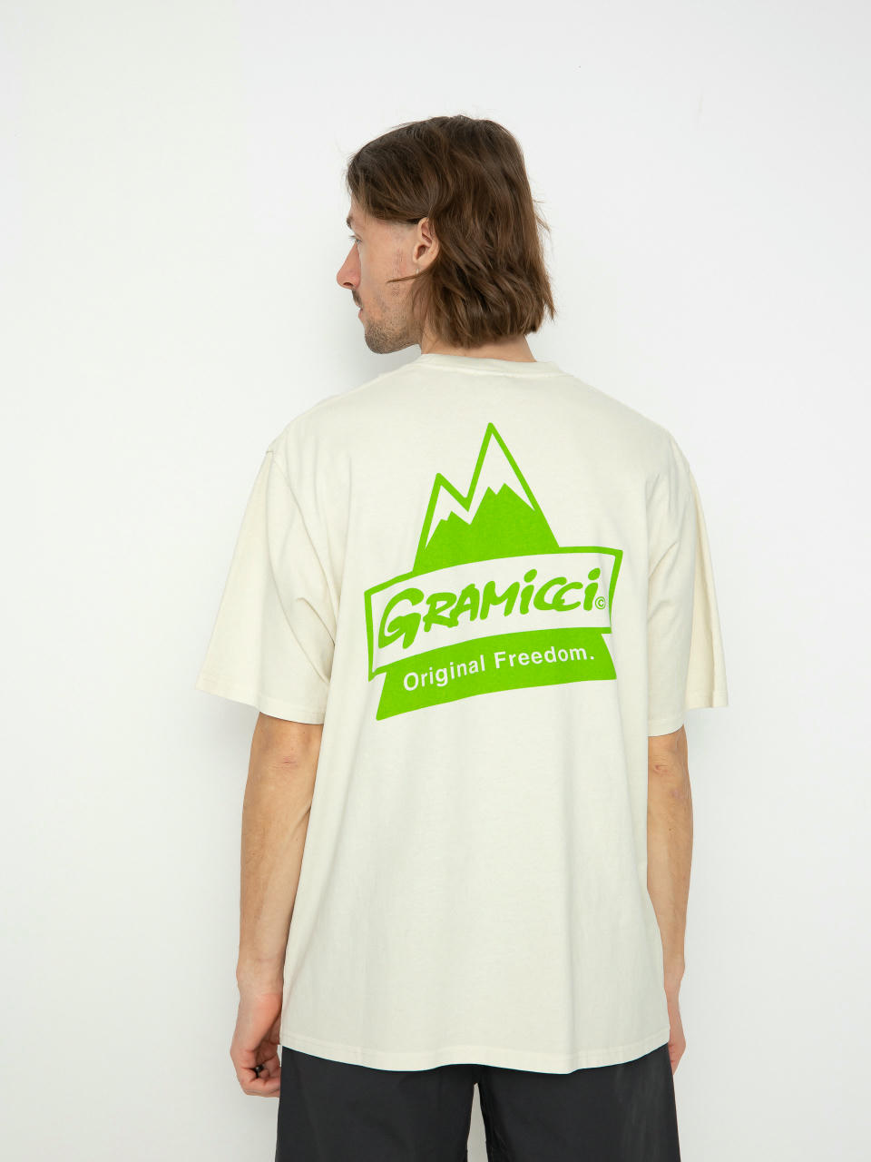 Gramicci T-Shirt Peak (sand pigment)