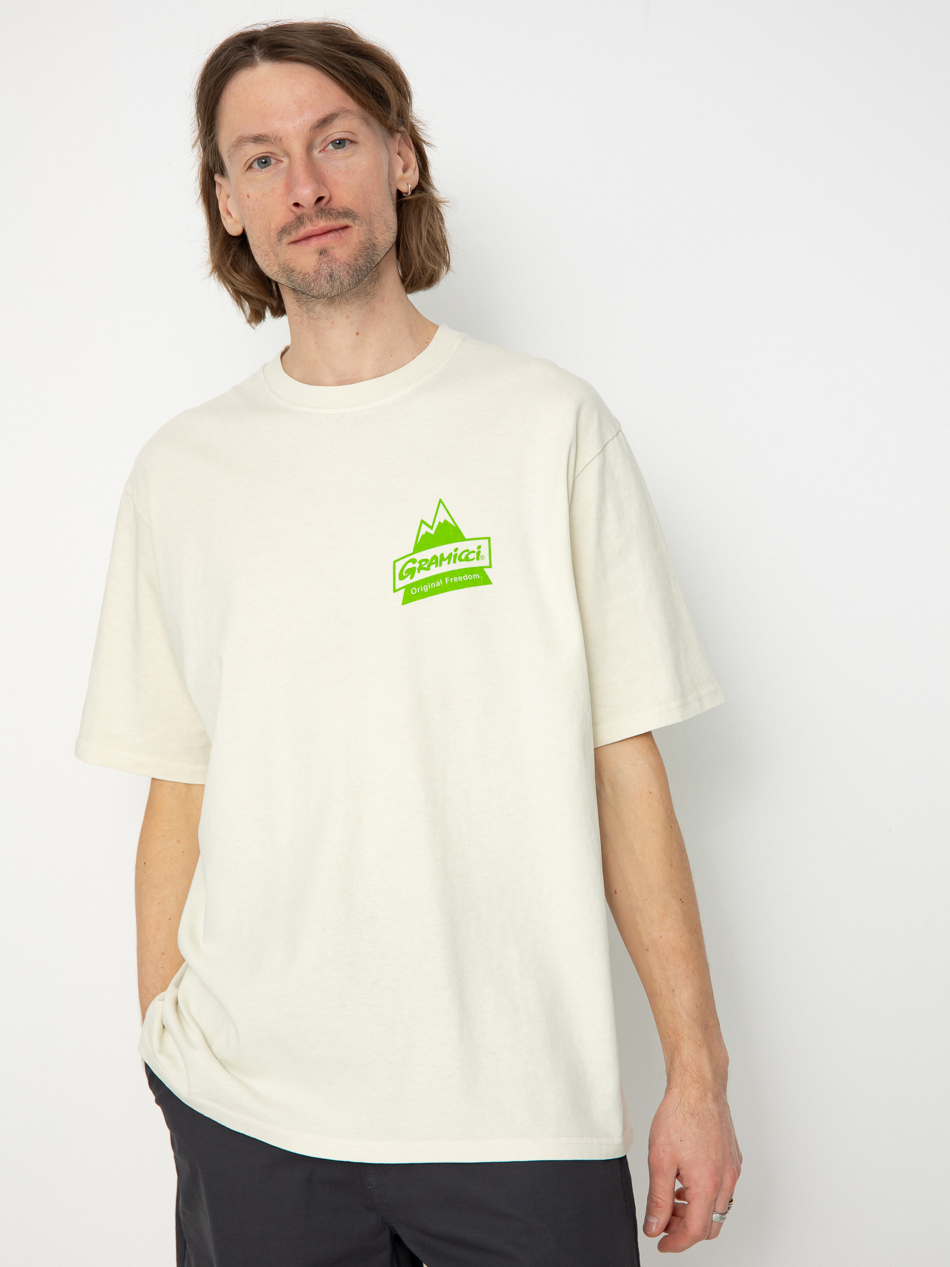 Gramicci T-Shirt Peak (sand pigment)