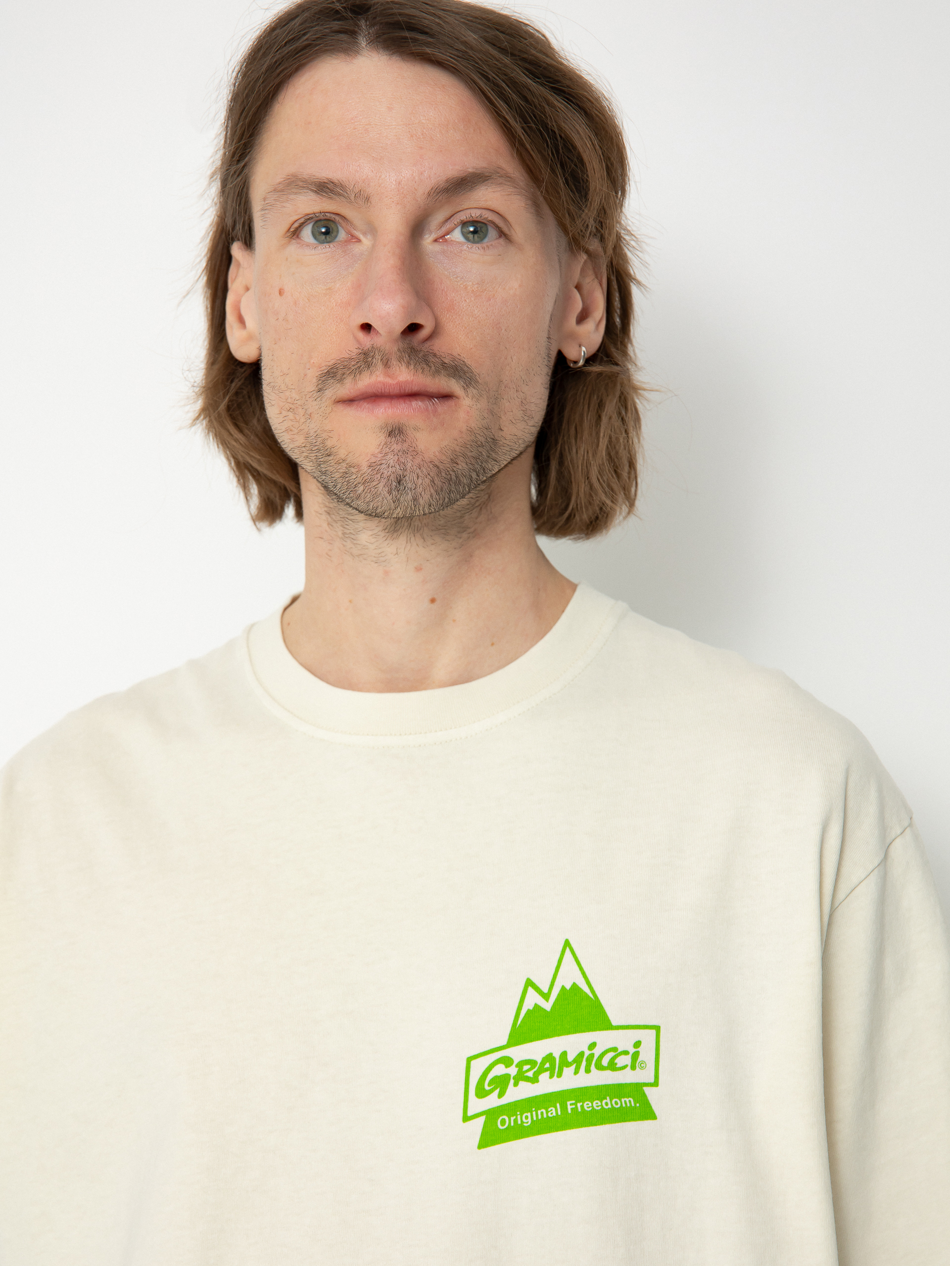 Gramicci T-Shirt Peak (sand pigment)