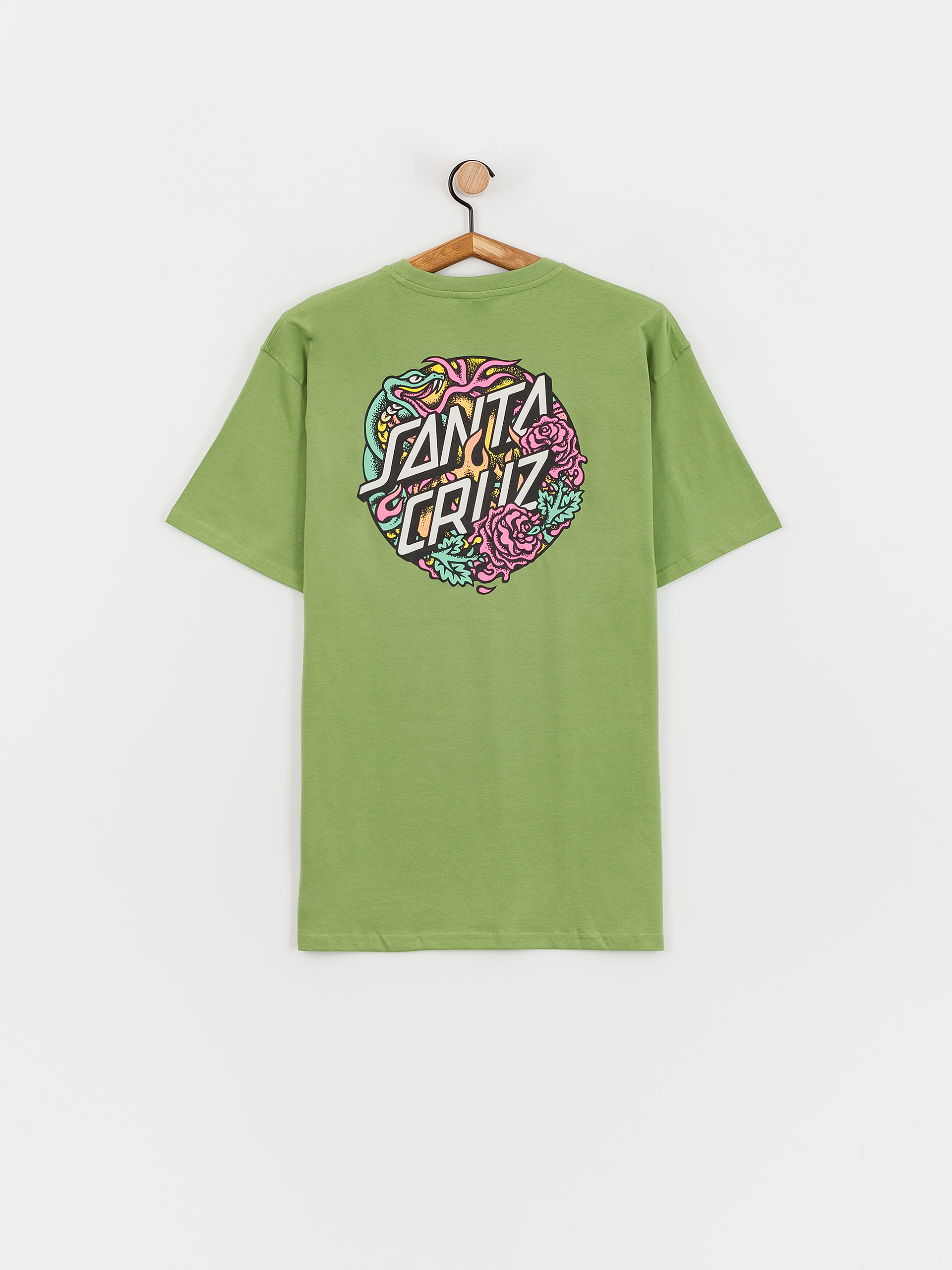 Santa Cruz Dressen Rose Crew Two T-Shirt - green (apple)