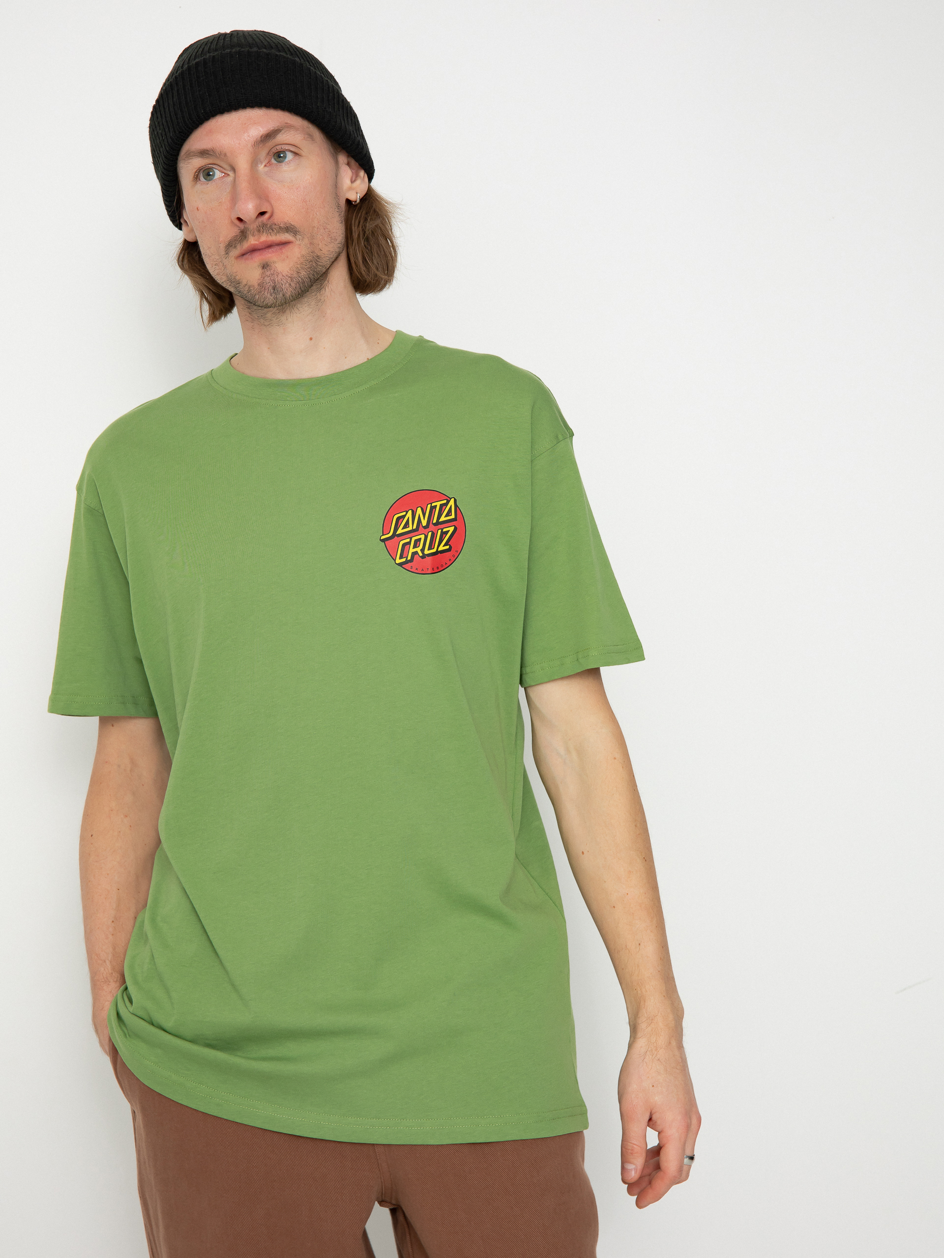 Santa Cruz Classic Dot Chest T Shirt apple