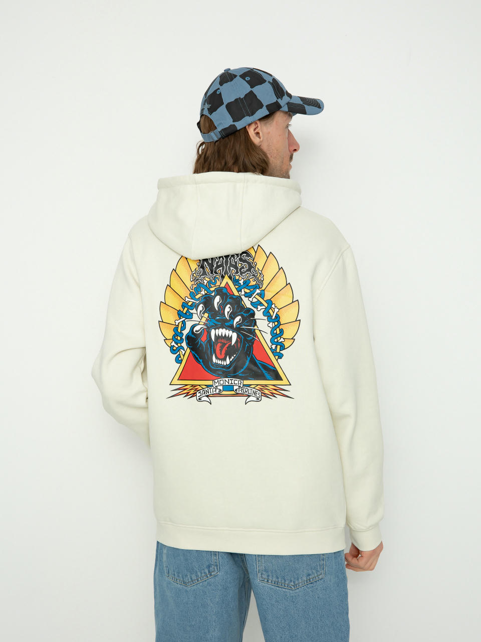 Santa Cruz Natas Screaming Panther Sweatshirt (light grey)