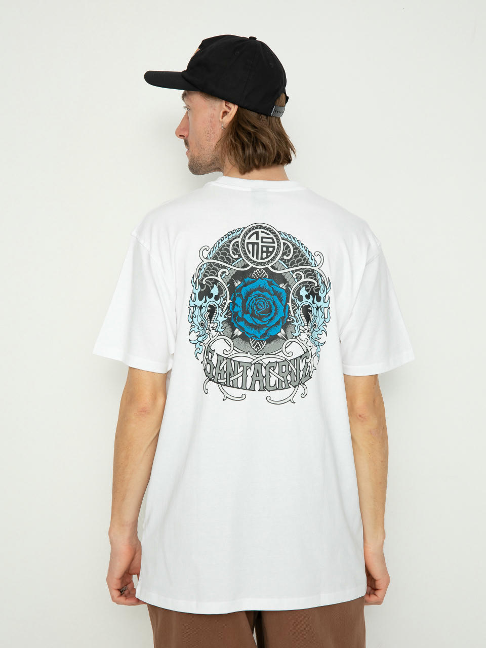 Santa Cruz Dressen Rose Crew One T-Shirt (white)