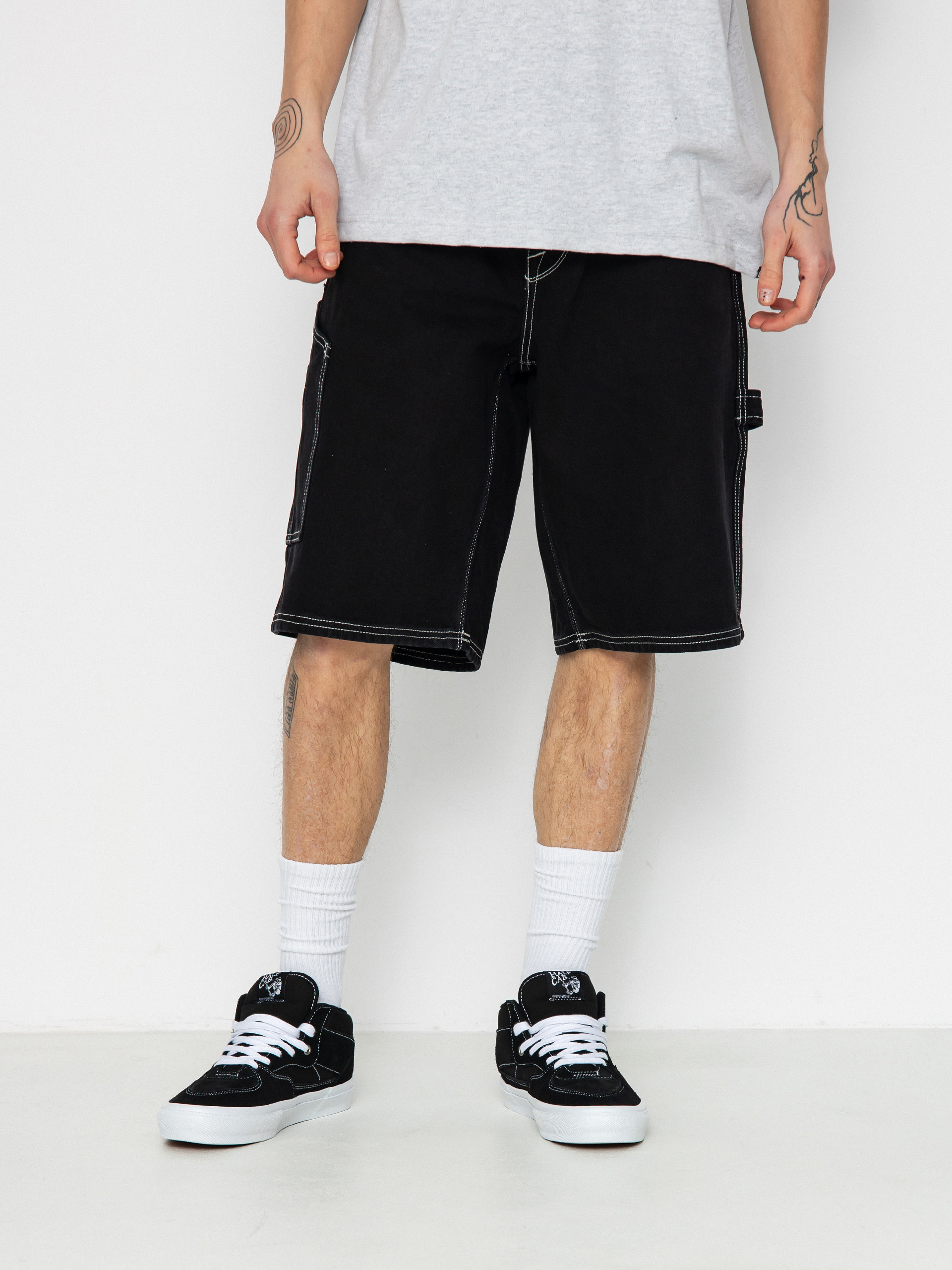 Volcom Labored Denim Utility Shorts (black)