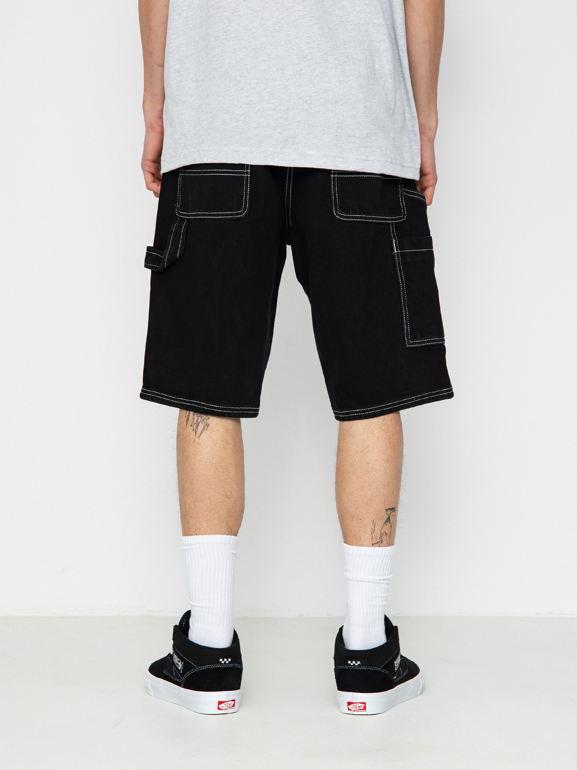 Volcom Labored Denim Utility Shorts (black)
