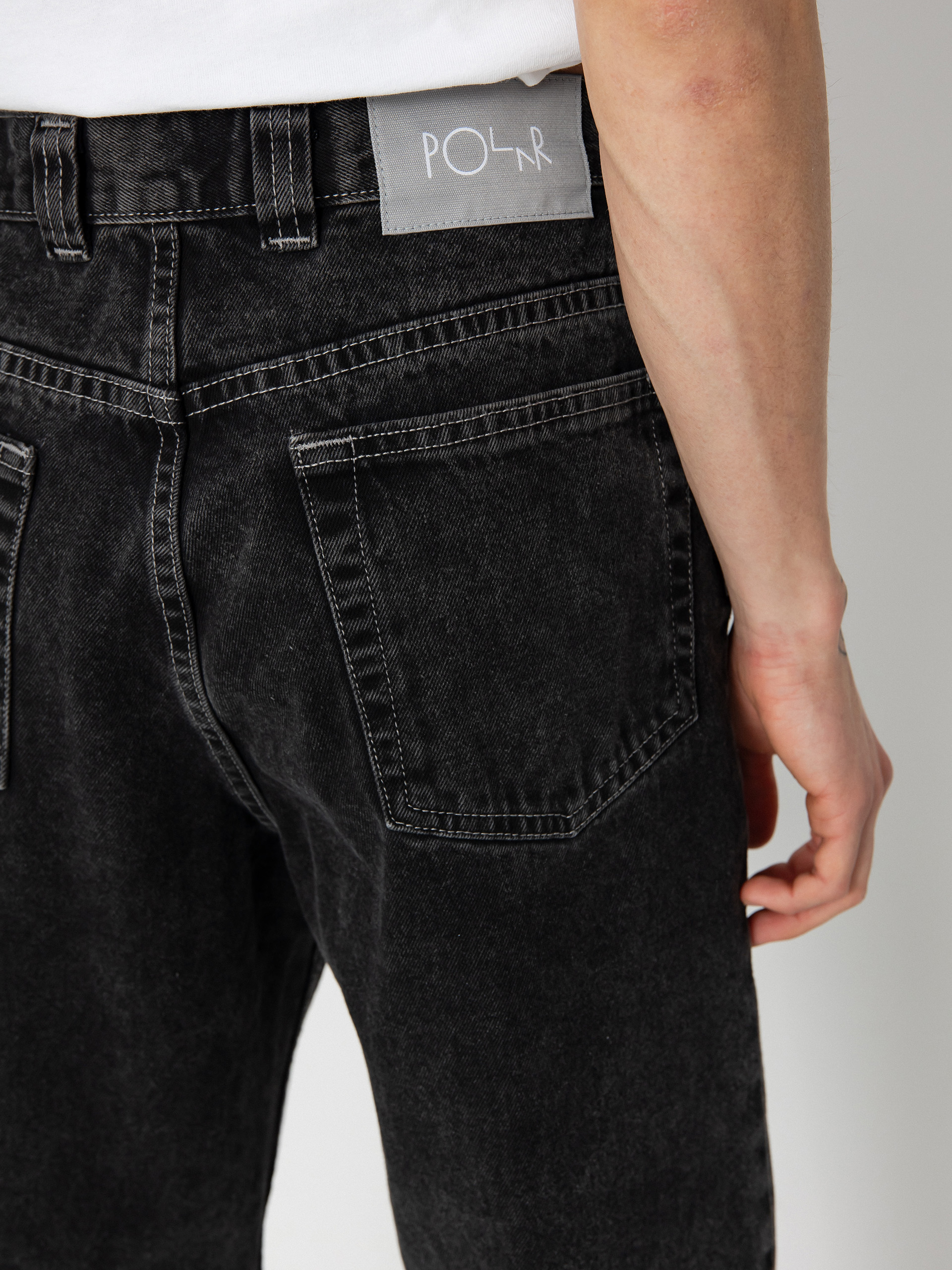 Polar Skate 92! Denim Pants (silver black)